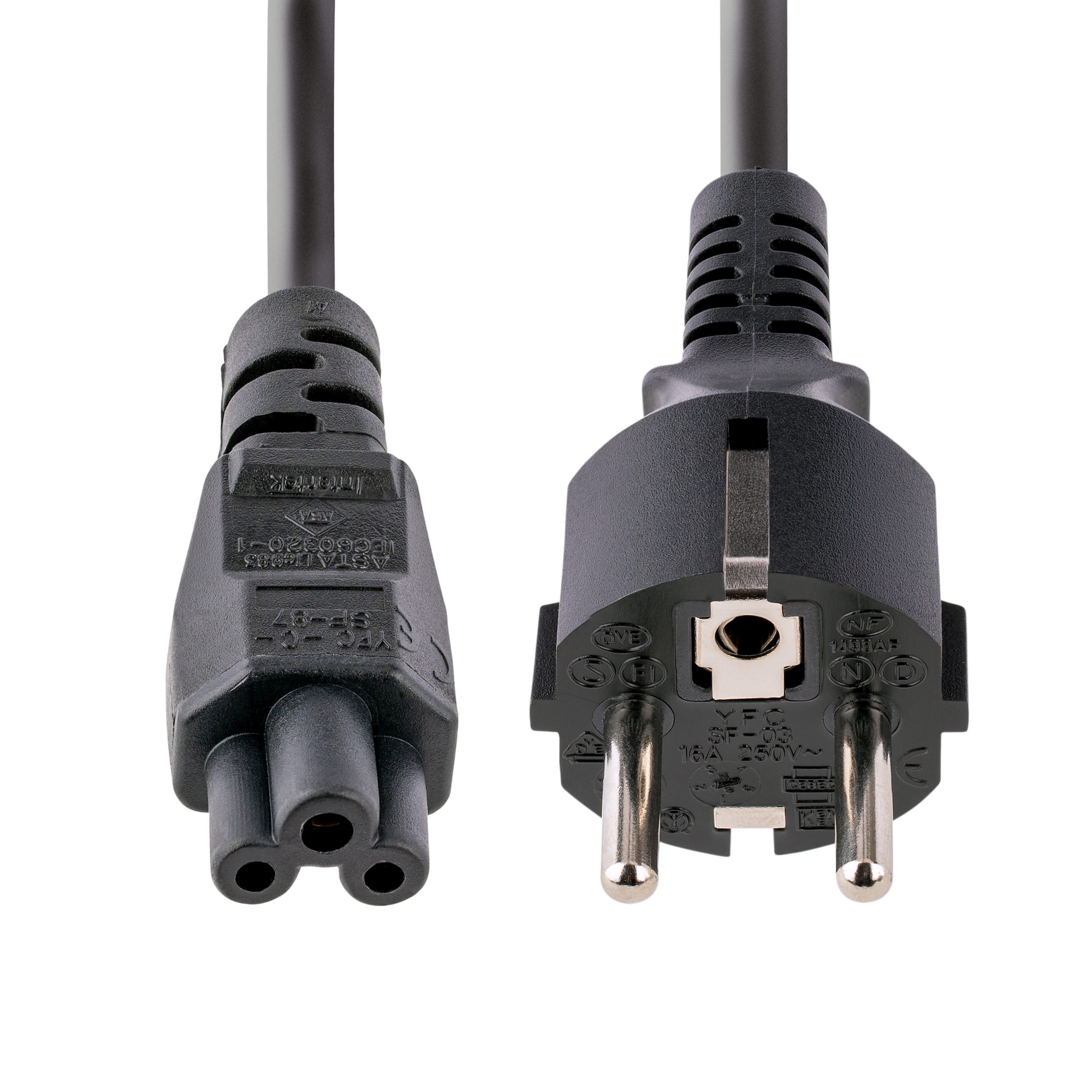 LAPTOP POWER CORD - 18 AWG EU SCHUKO TO C5