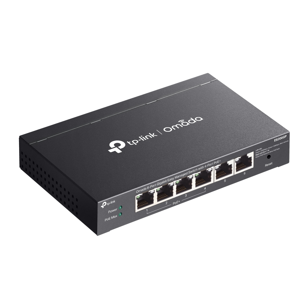 6-PORT 1G EASY MANAGED SWITCH WITH 4-PORT POE+ 65W POE POWER