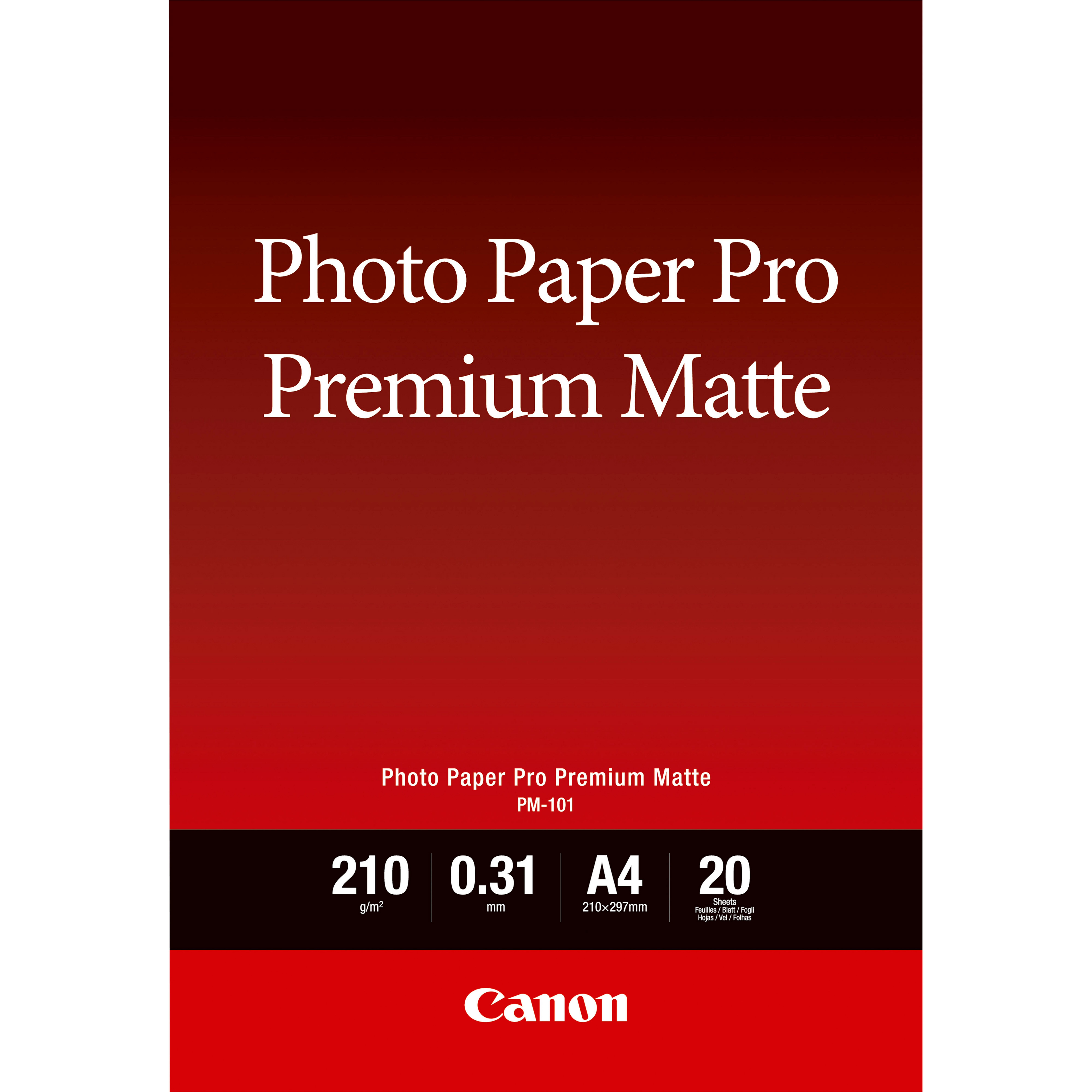 PM-101 A4 20SH PHOTO PAPER PREMIUM MATTE A4 20 SHEETS