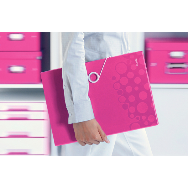 LEITZ Fächermappe WOW 4589 6 Fächer pink, 1 St.