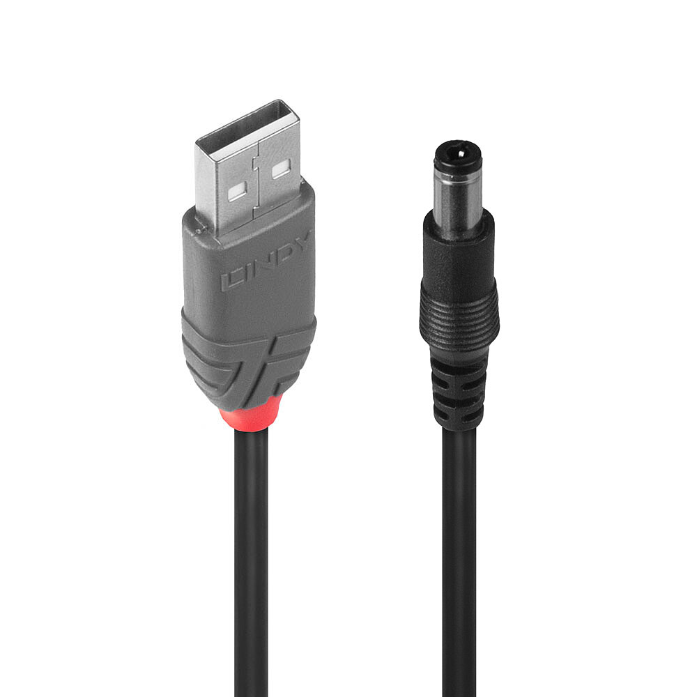 USB 2.0 TYP A AN DC 5.5MM KABEL 1.5M