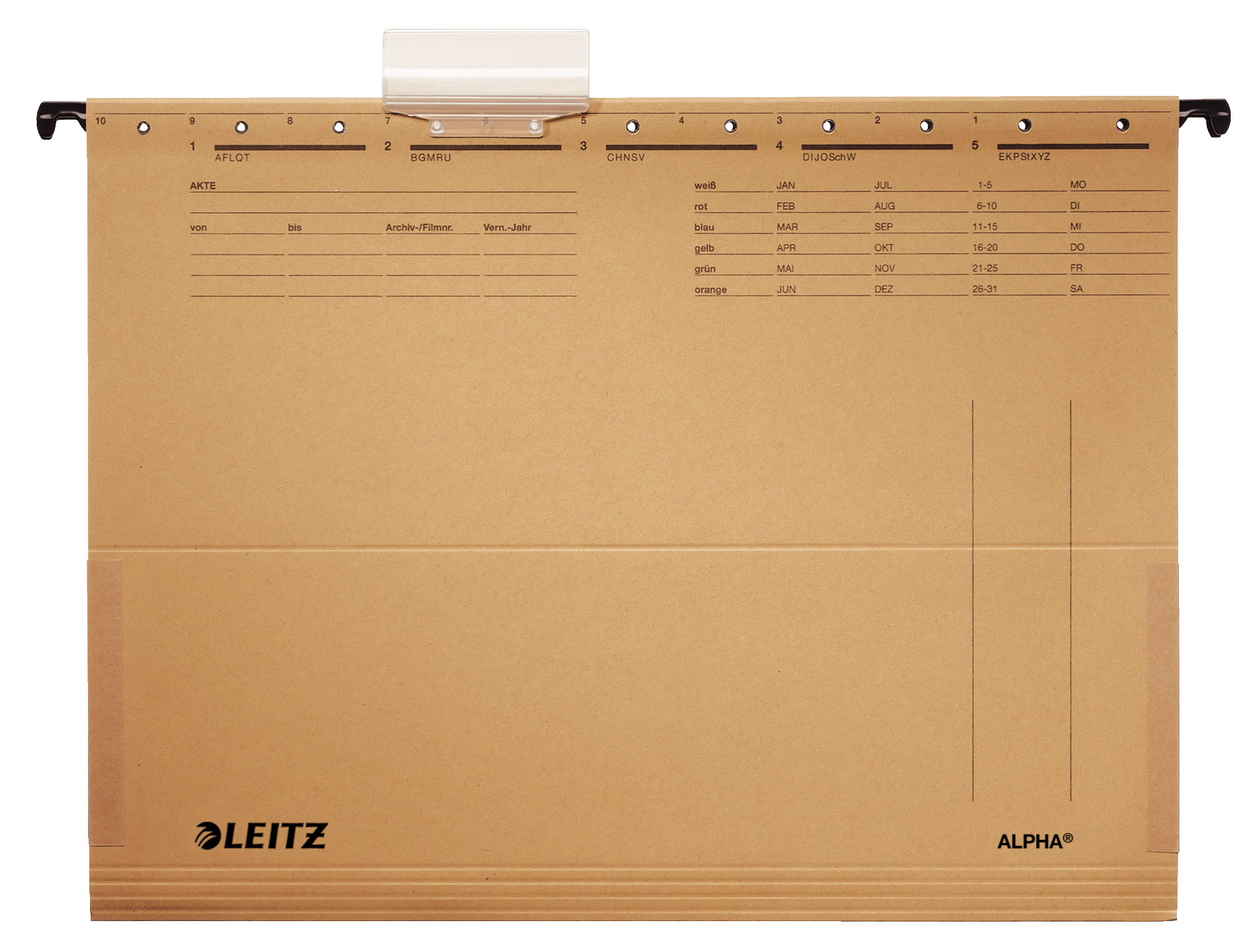 LEITZ Hängetaschen ALPHA® 1916 naturbraun, 25 St.