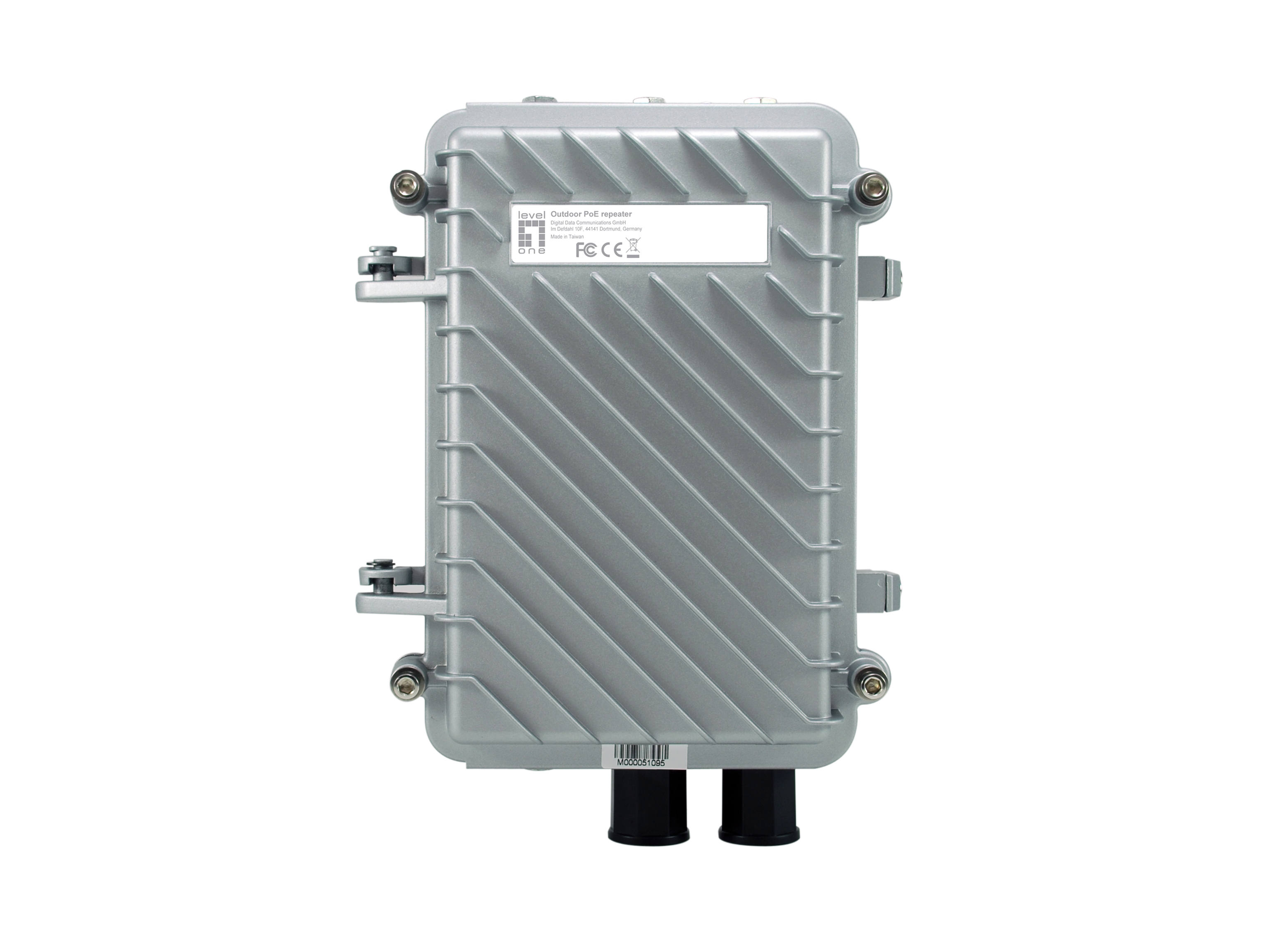 LevelOne PoE Repeater Cascadable 2xFE PoE IP66 silber