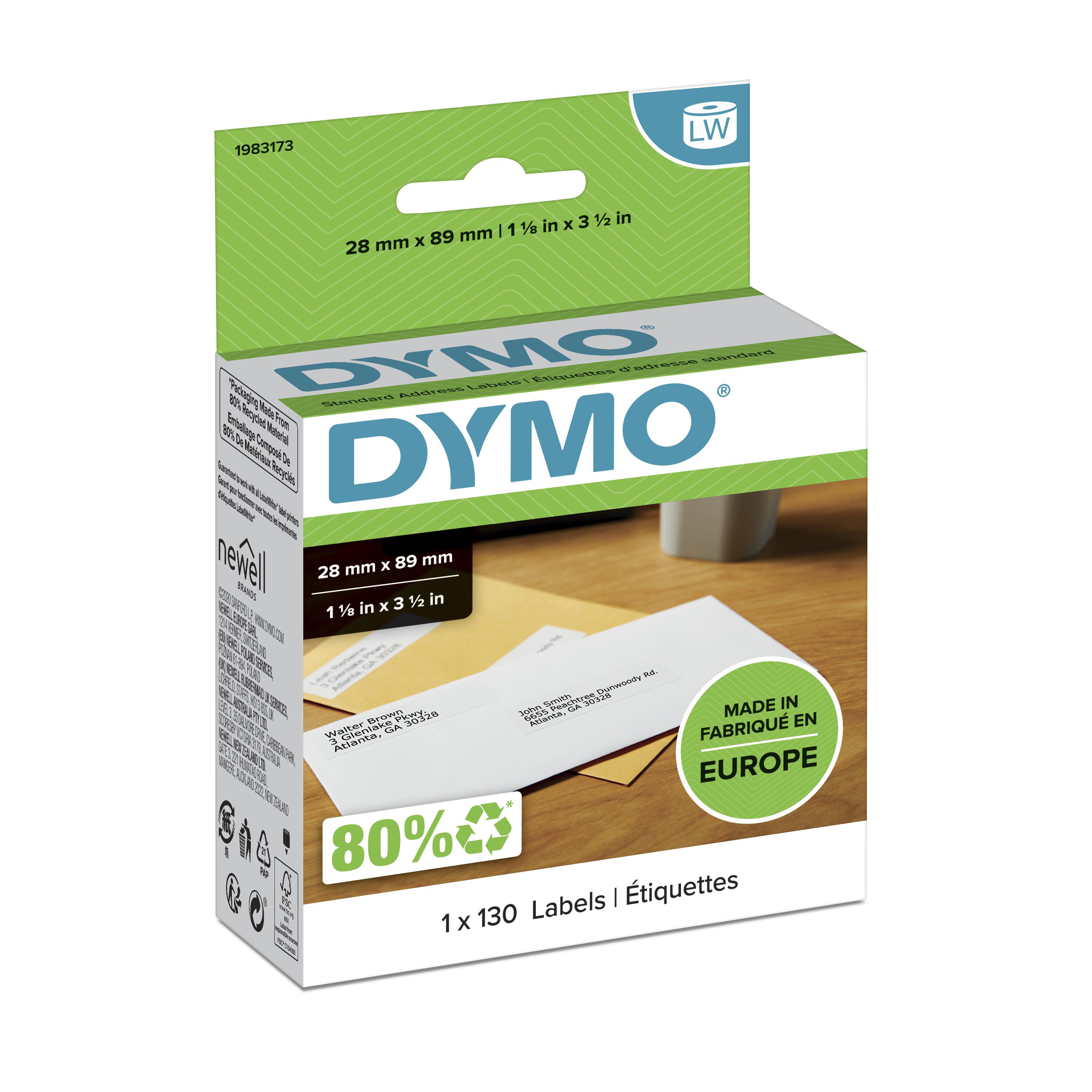 DYMO LW-Adressetiketten 28x 89mm 130St/Rolle