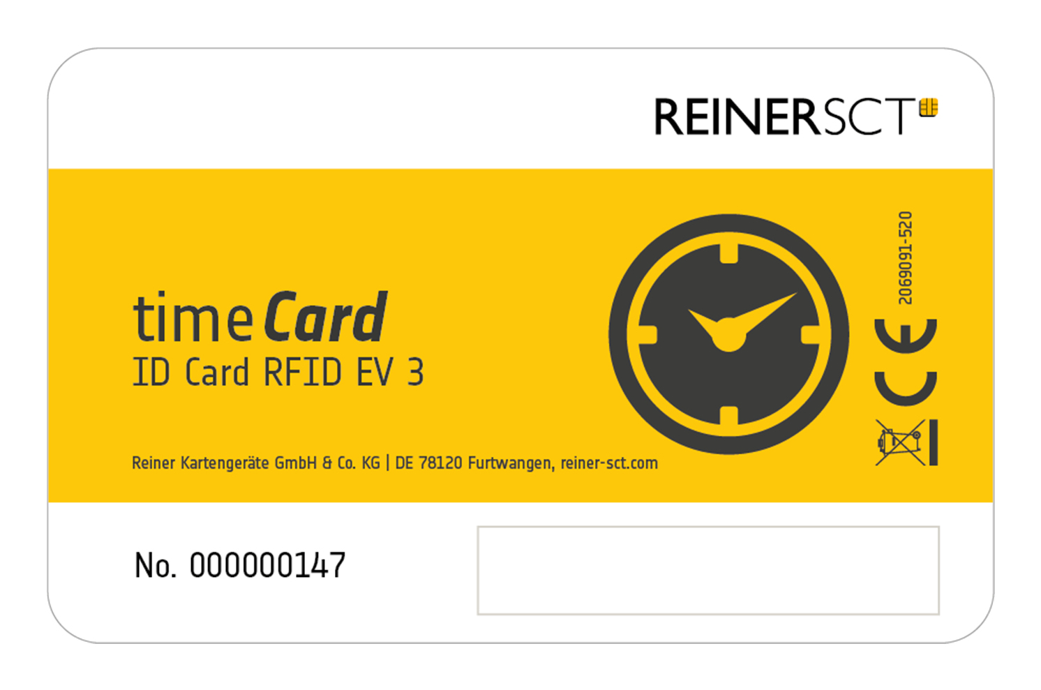 REINER SCT timeCard Premium Chipkarte 25 DES