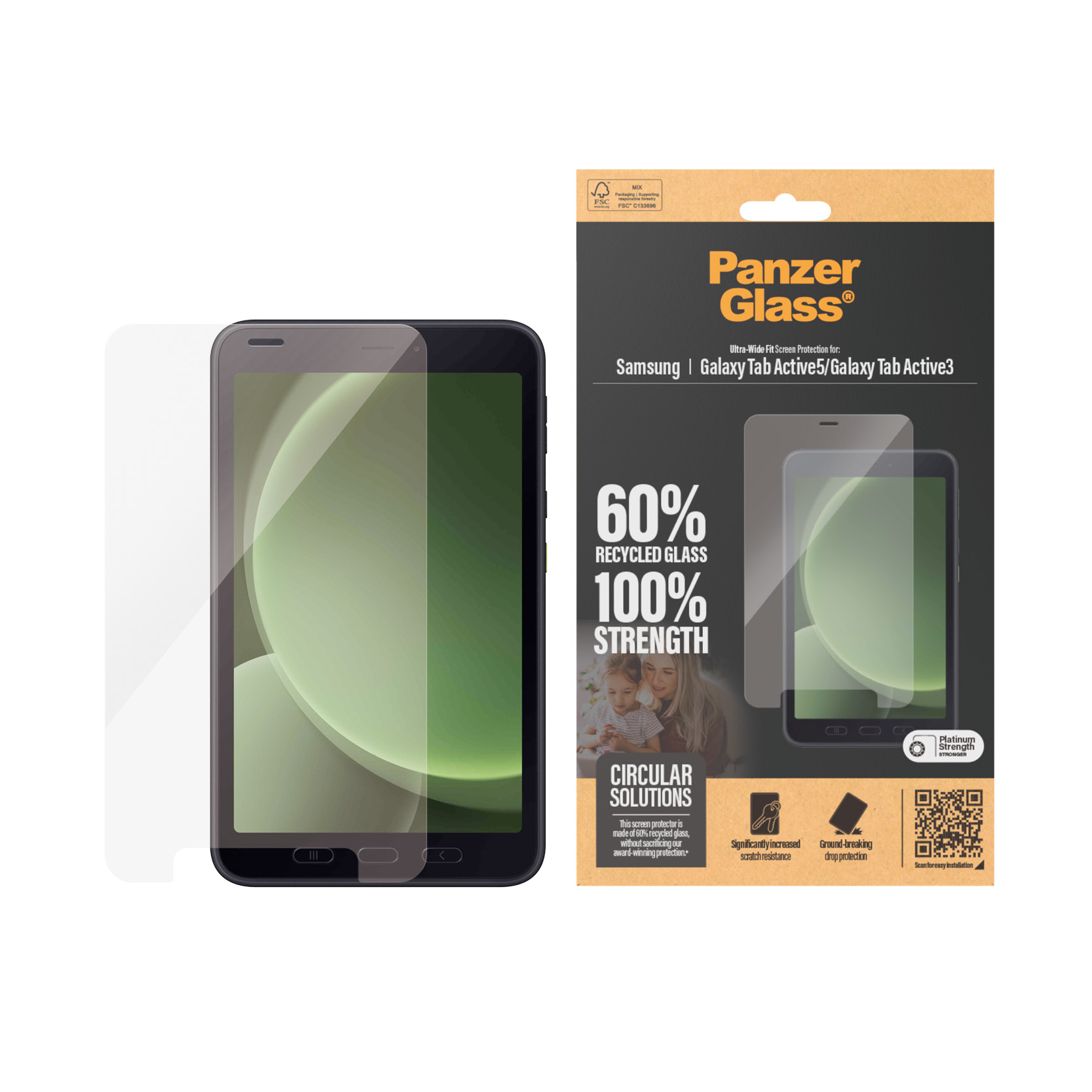 PANZERGLASS TAB ACTIVE 3 /ACTIVE 5 GLASS