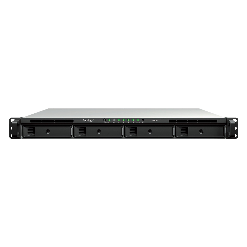 RS826+ 1U 4BAY 4GB DDR4 2XUSB 3.2 4XRJ45 1GBE
