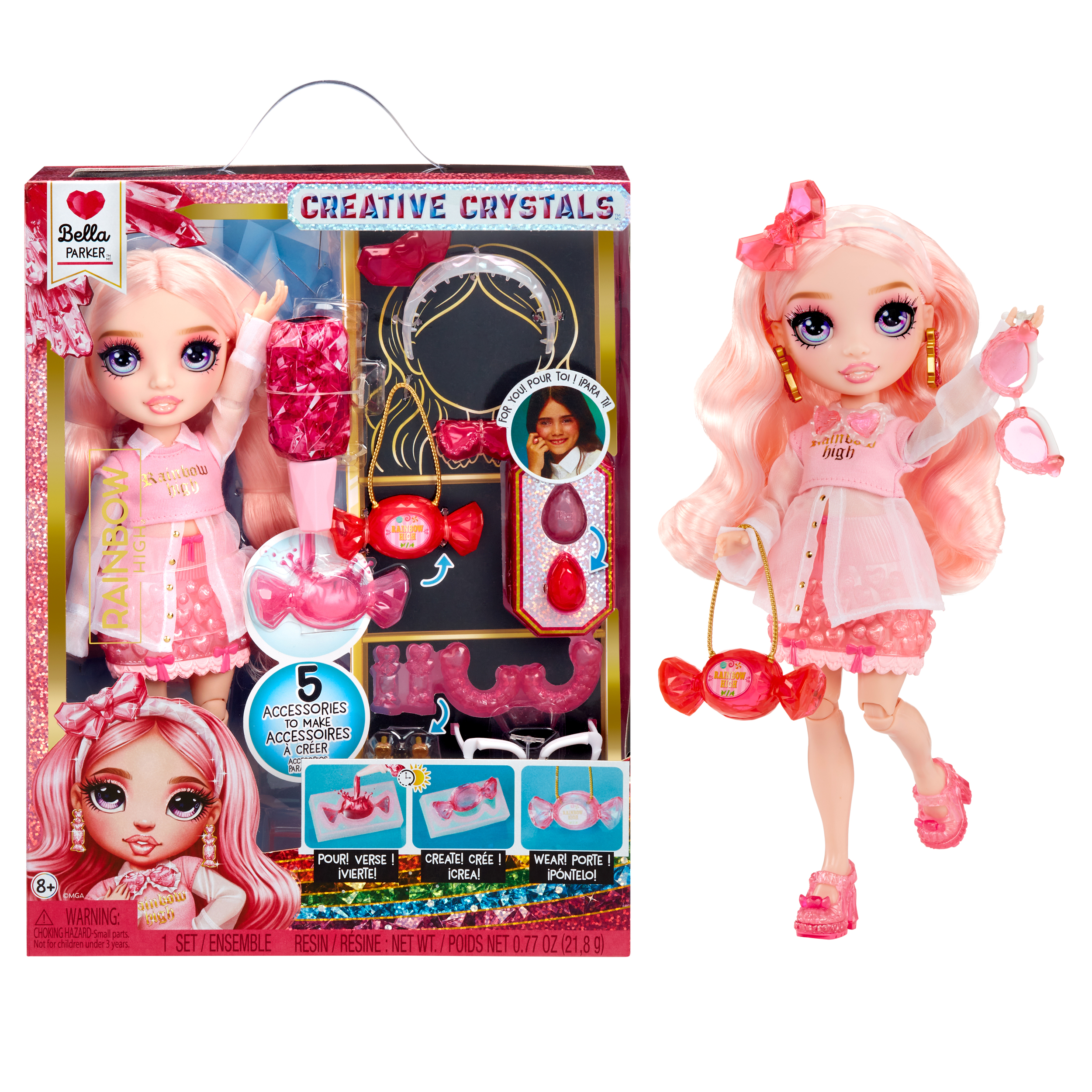Rainbow High Creative Crystals - Bella, Puppe
