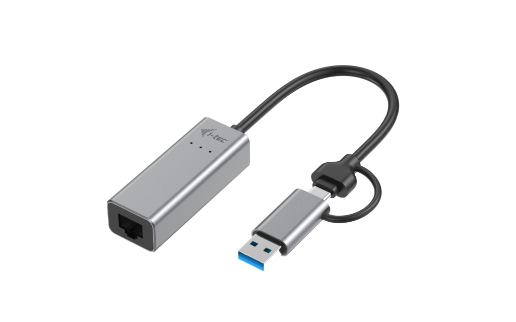 I-TEC USB-C Metal 2.5Gbps Ethernet Adapter 1x USB-C auf RJ-45 LED-Anzeige kompatible mit Thunderbolt 3