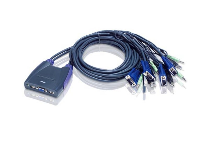 ATEN CS64US KVM Switch VGA USB Audio 4 Ports