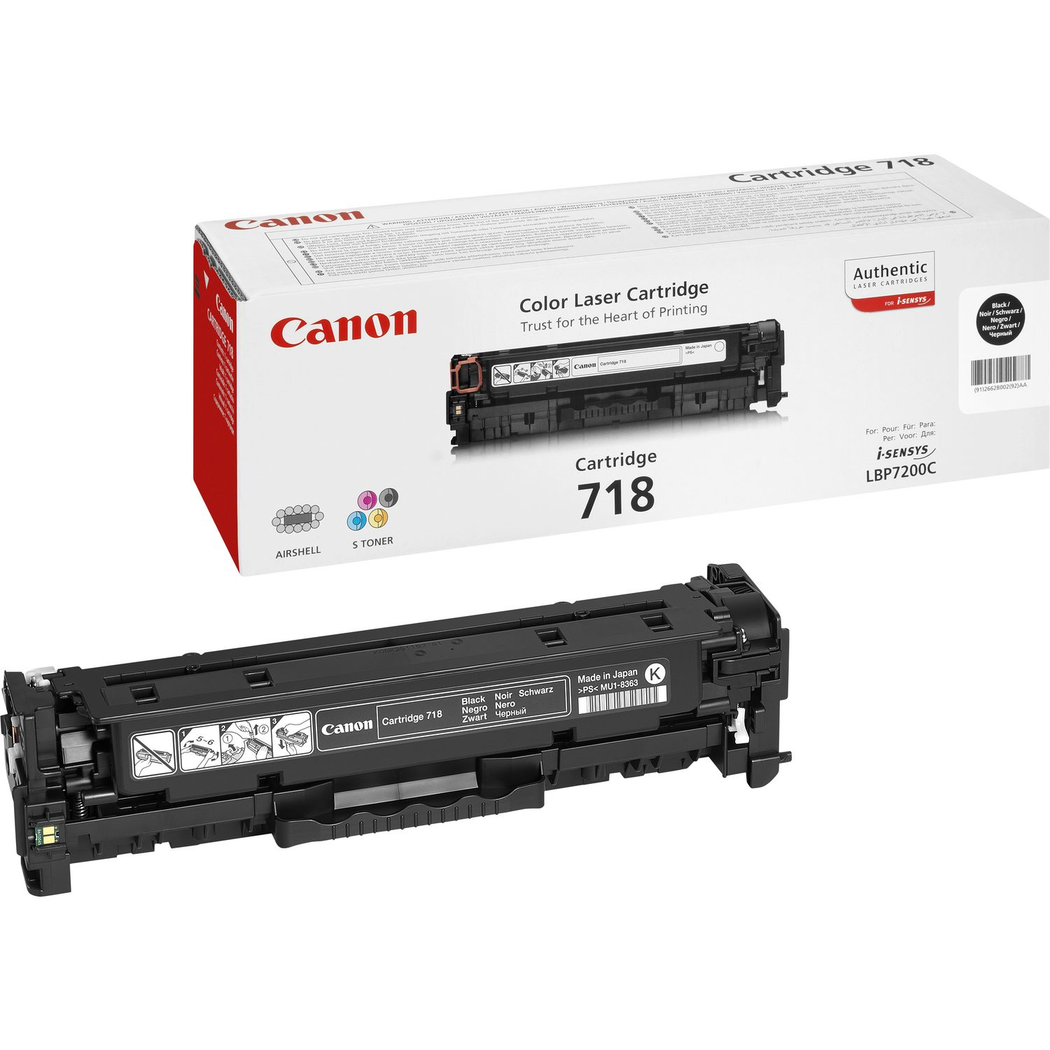 Toner Canon 718 BK black 3400 Seiten