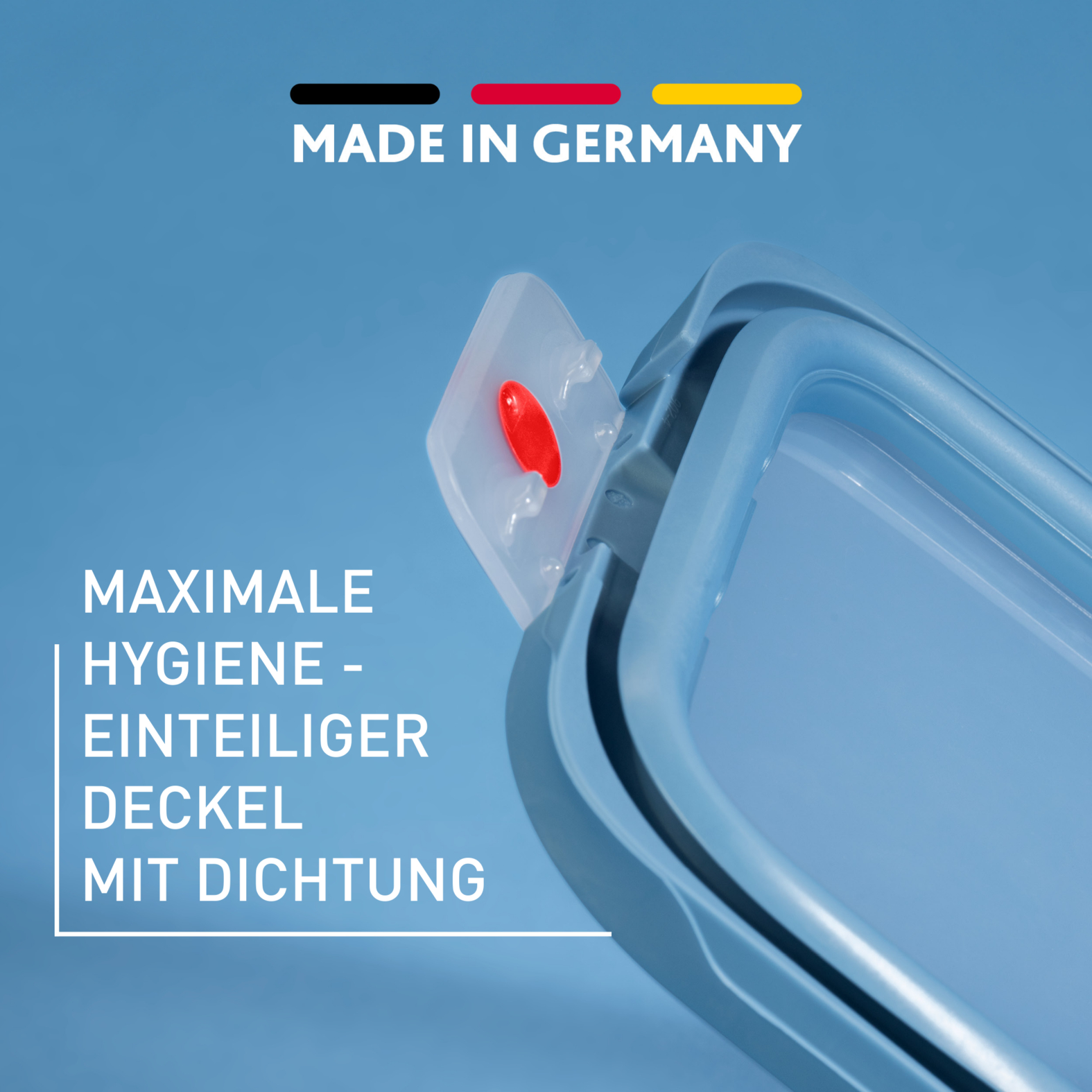 emsa Frischhaltedose ONECLICK 8,2 cm hoch blau 0,75 l, 1 St.