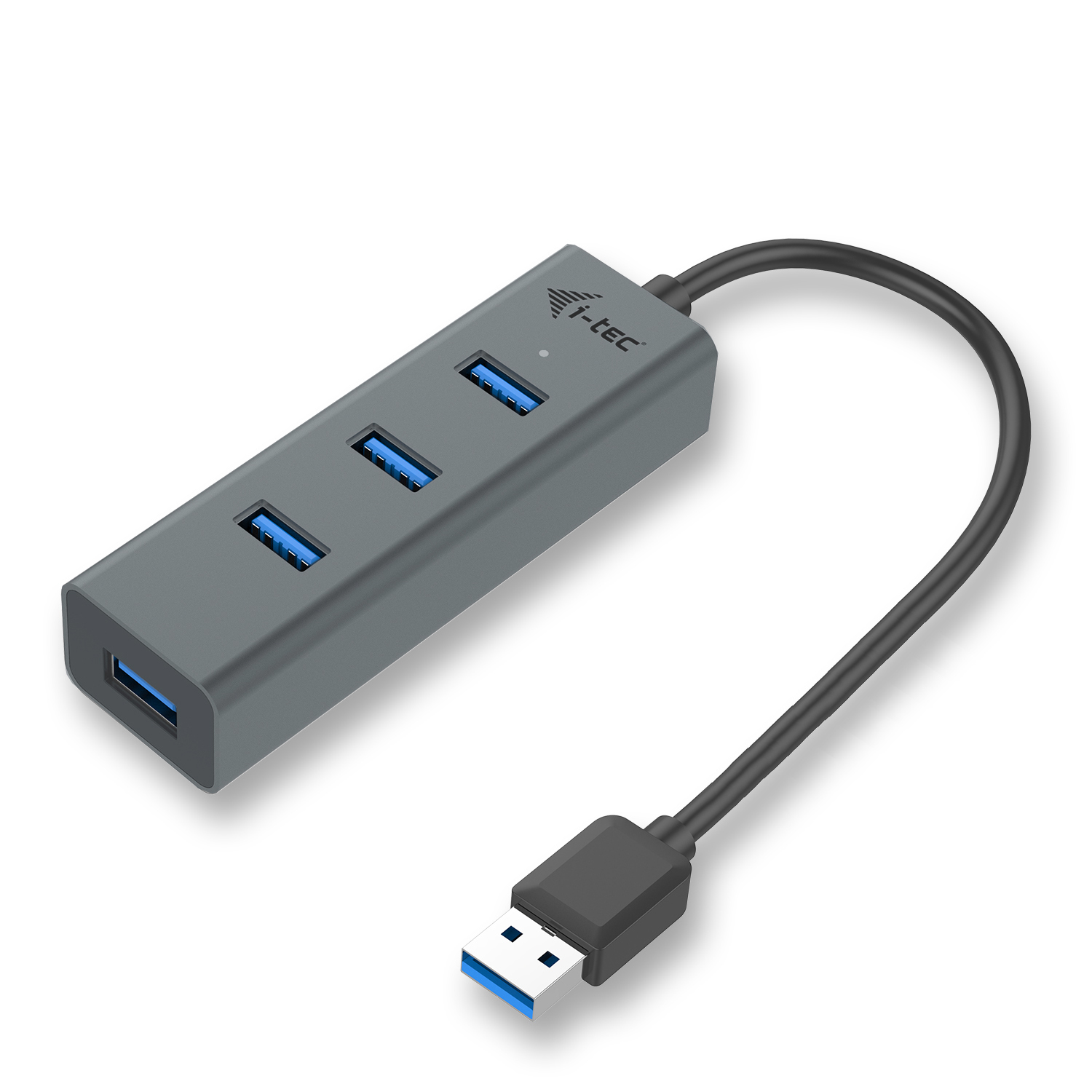 I-TEC USB 3.0 METAL 4-PORT HUB PASSIVE 4XUSB 3.0 SPACE GREY