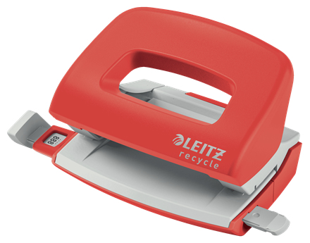 LEITZ Locher Recycle Mini rot, 1 St.