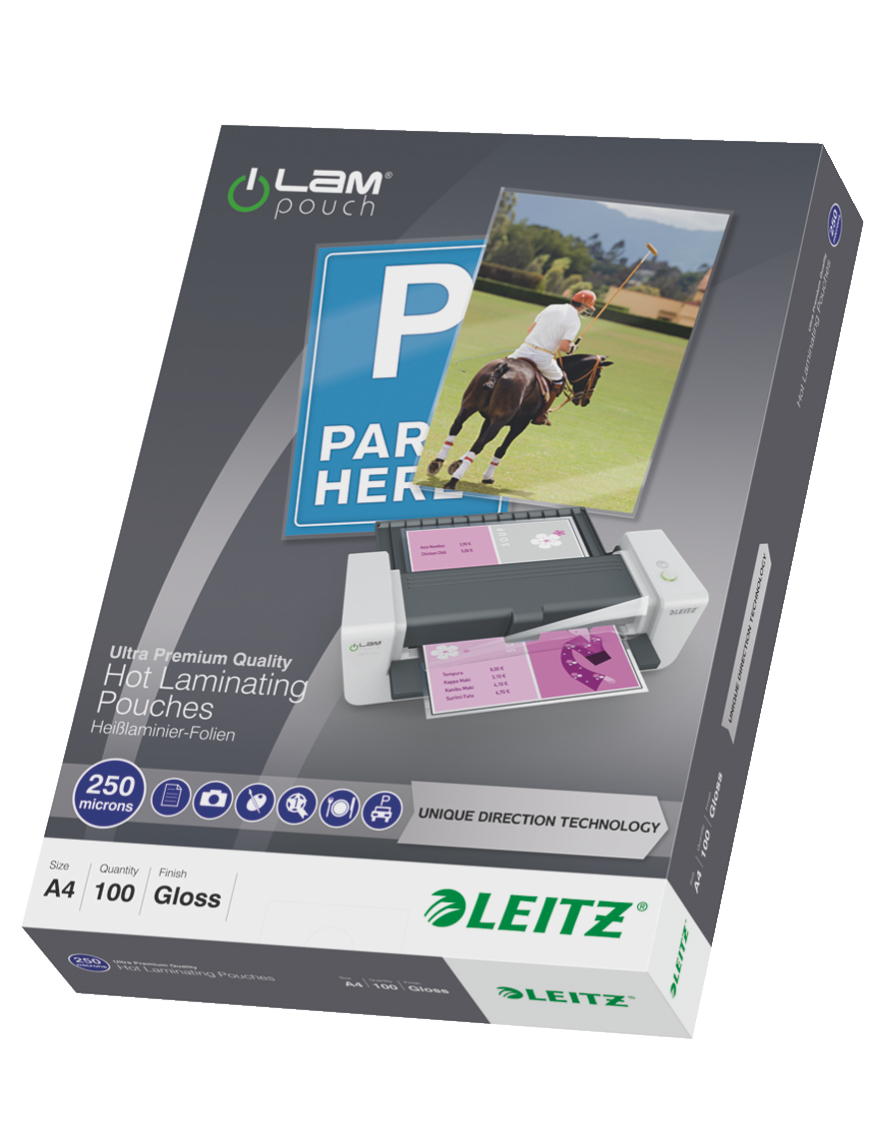 LEITZ Laminierfolien UDT glänzend für A4 250 micron, 100 St.