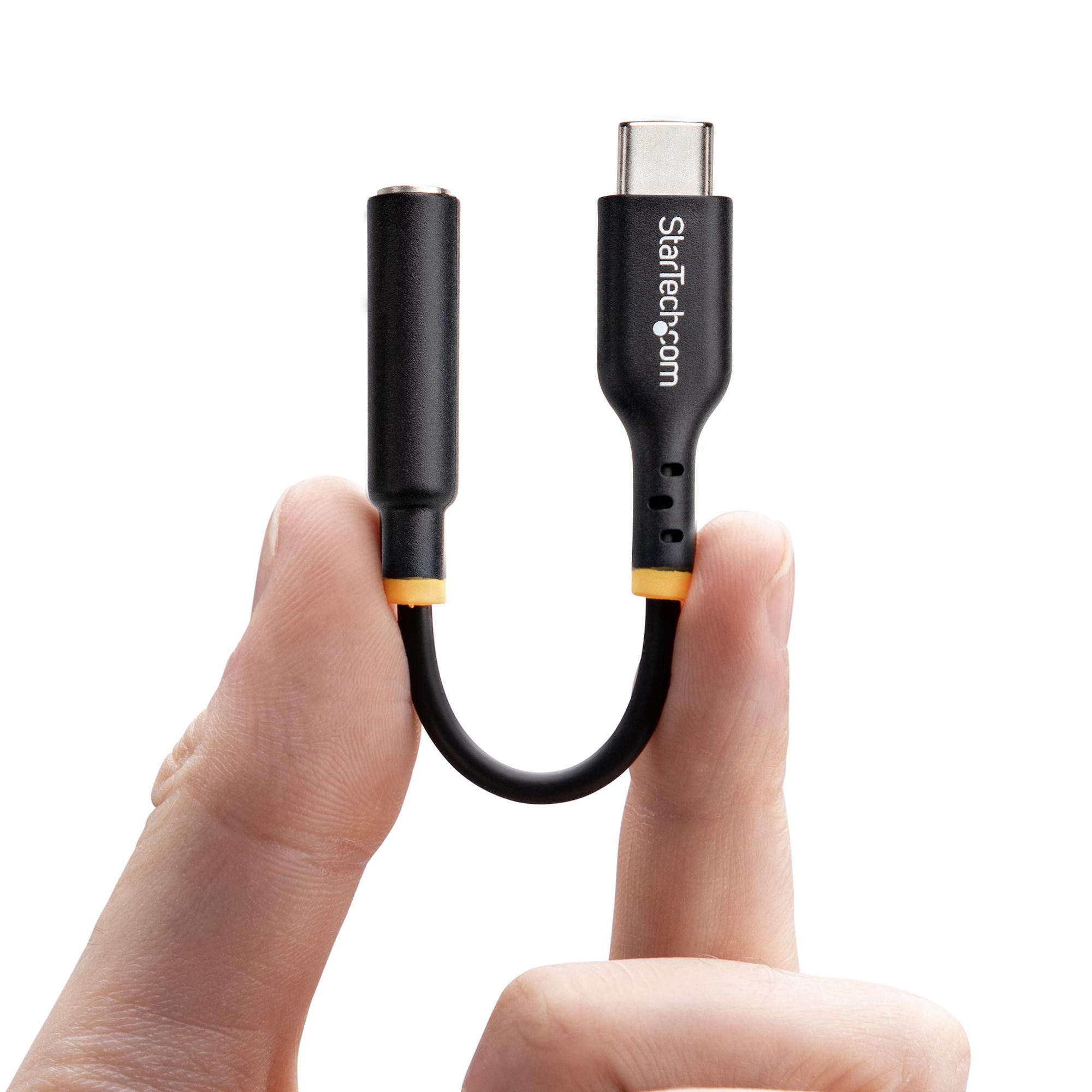 StarTech.com 12,7 cm USB-C auf 3,5 mm TRRS Audio-Adapter schwarz
