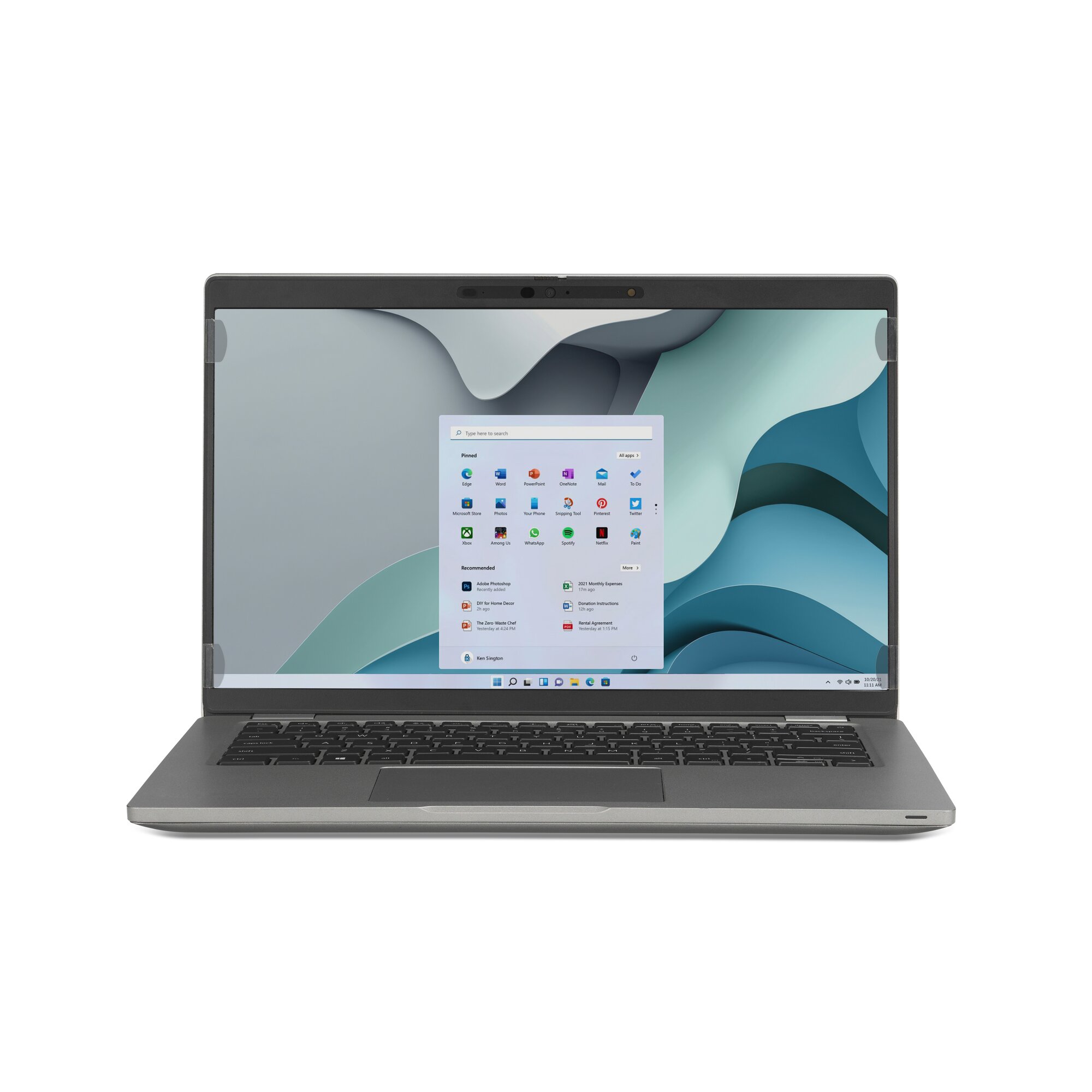 Kensington EQ Display-Blickschutzfolie für 39,6 cm (15,6 Zoll)