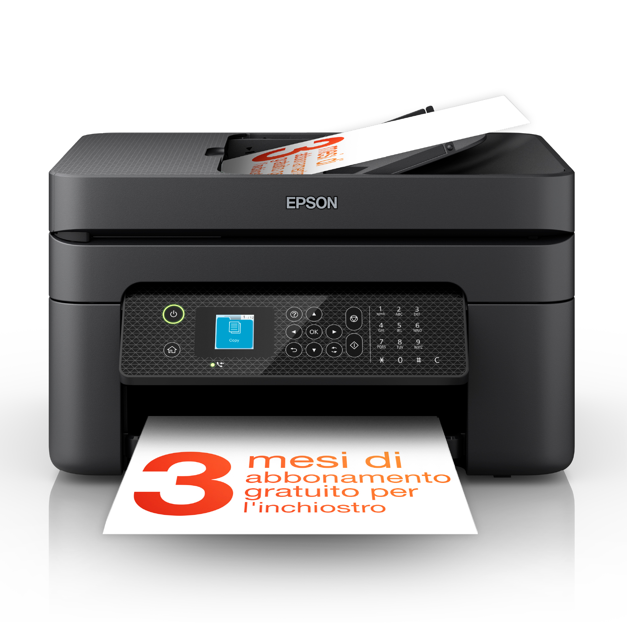 EPSON WorkForce WF-2930DWF 4 in 1 Tintenstrahl-Multifunktionsdrucker schwarz