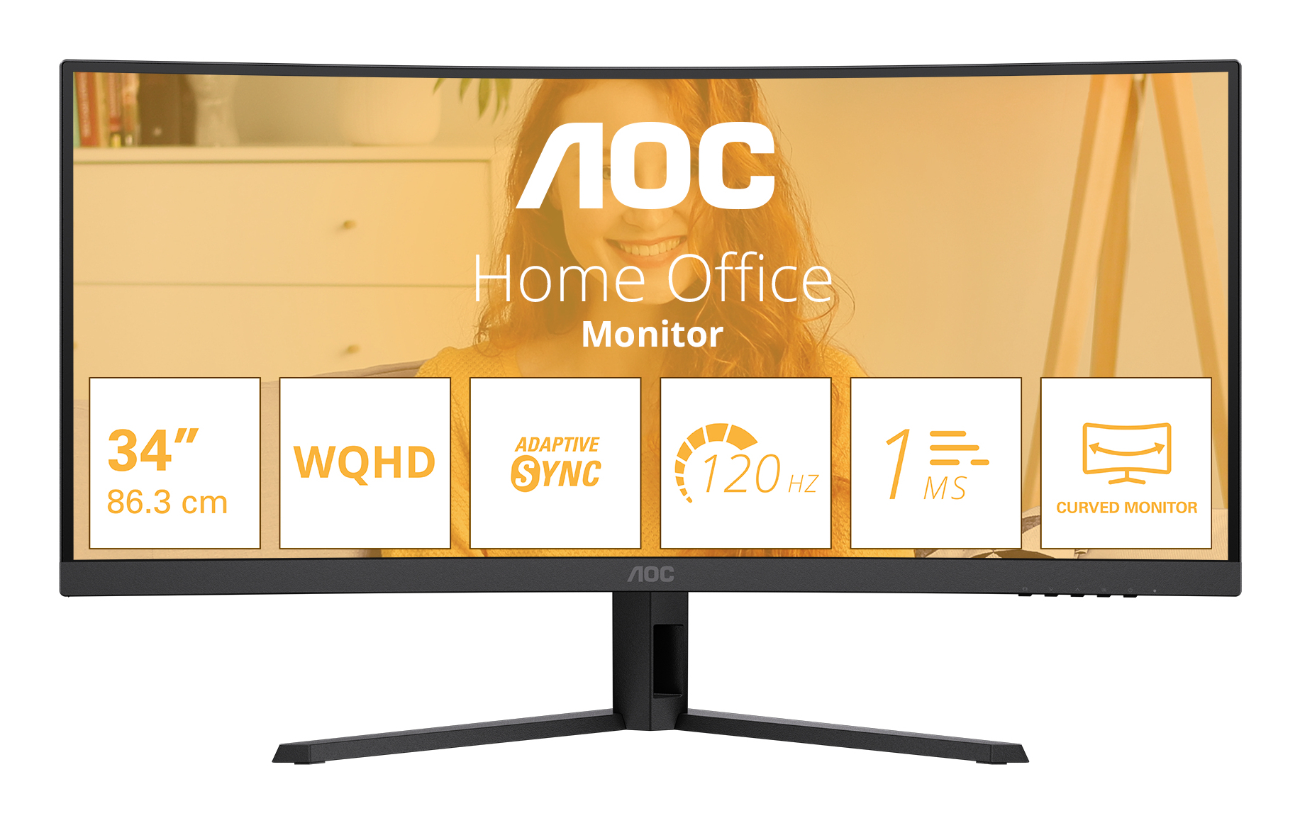 CU34B3E 34IN VA CURVED TECHNOLO 21:9 3440X1440 4MS 3500:1