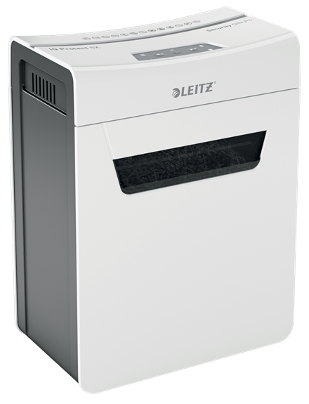 LEITZ IQ 8X Protect Premium Aktenvernichter mit Partikelschnitt P-4, 4 x 40 mm, bis 8 Blatt, weiß