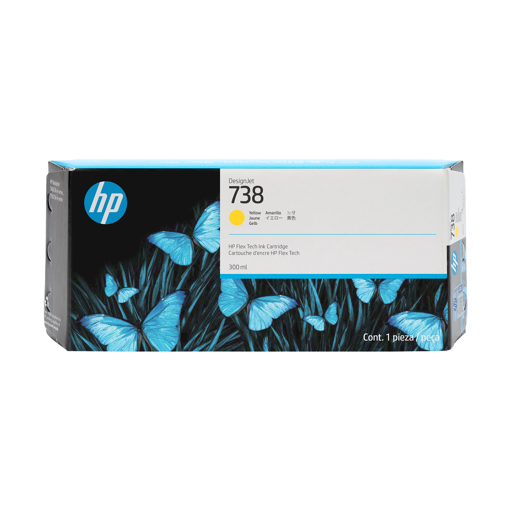 HP 738(676M8A) gelb Druckerpatrone