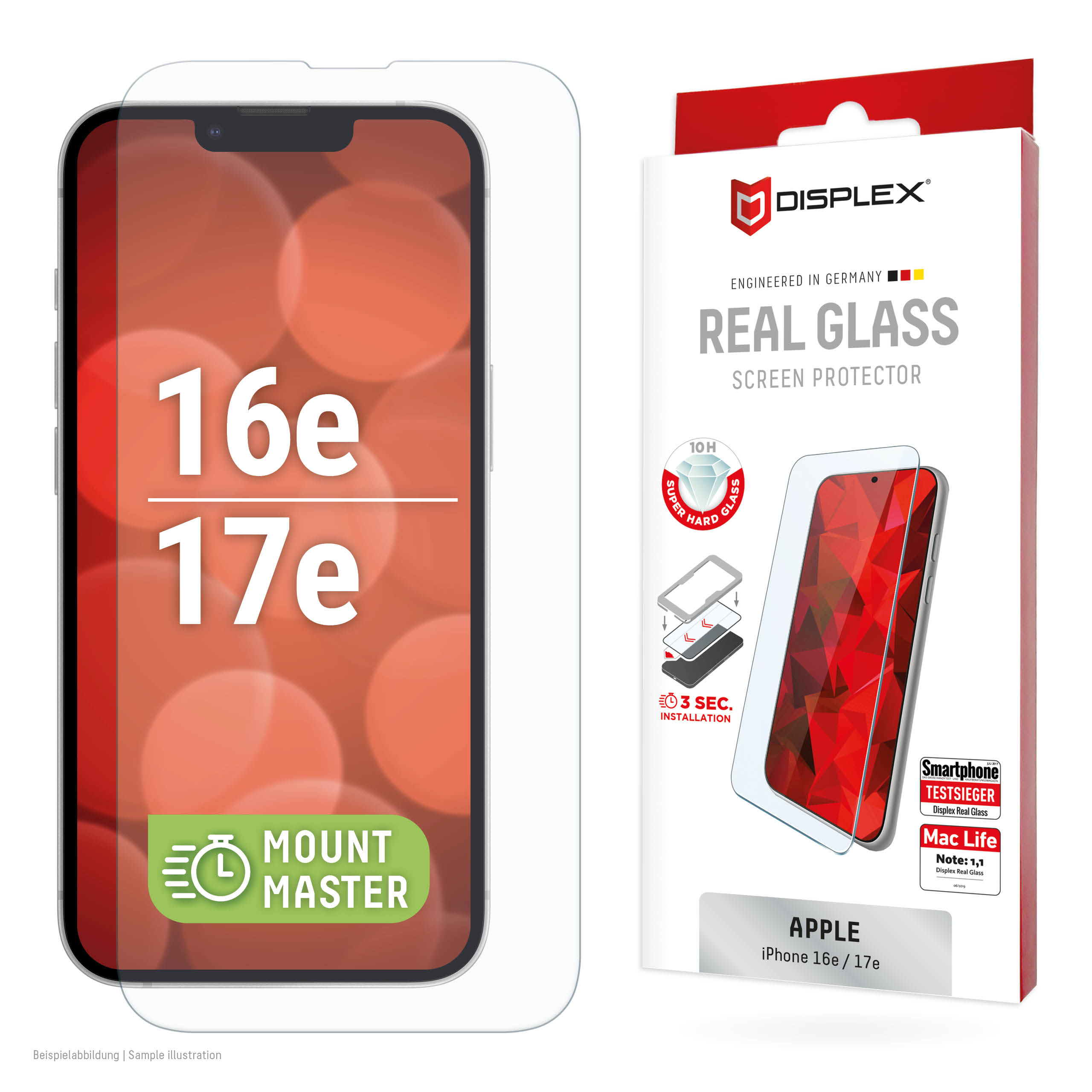 DISPLEX Real Glass MM Apple iPhone 16e/17e
