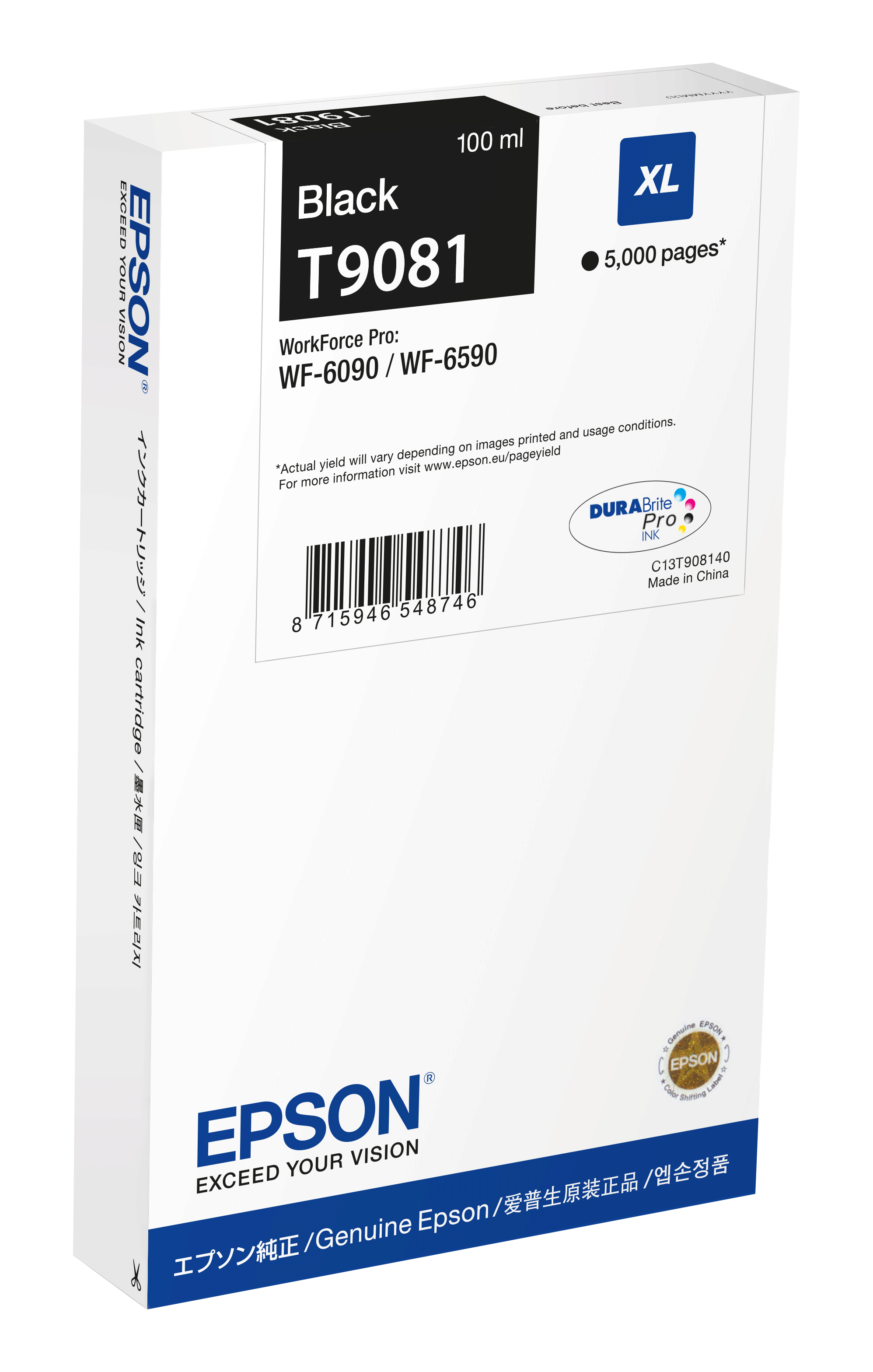EPSON T9081XL schwarz Druckerpatrone