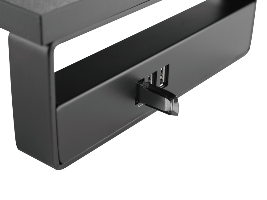 Equip Monitortischerhöhung 3xUSB2.0/Handyhalter 15Kg schwarz retail