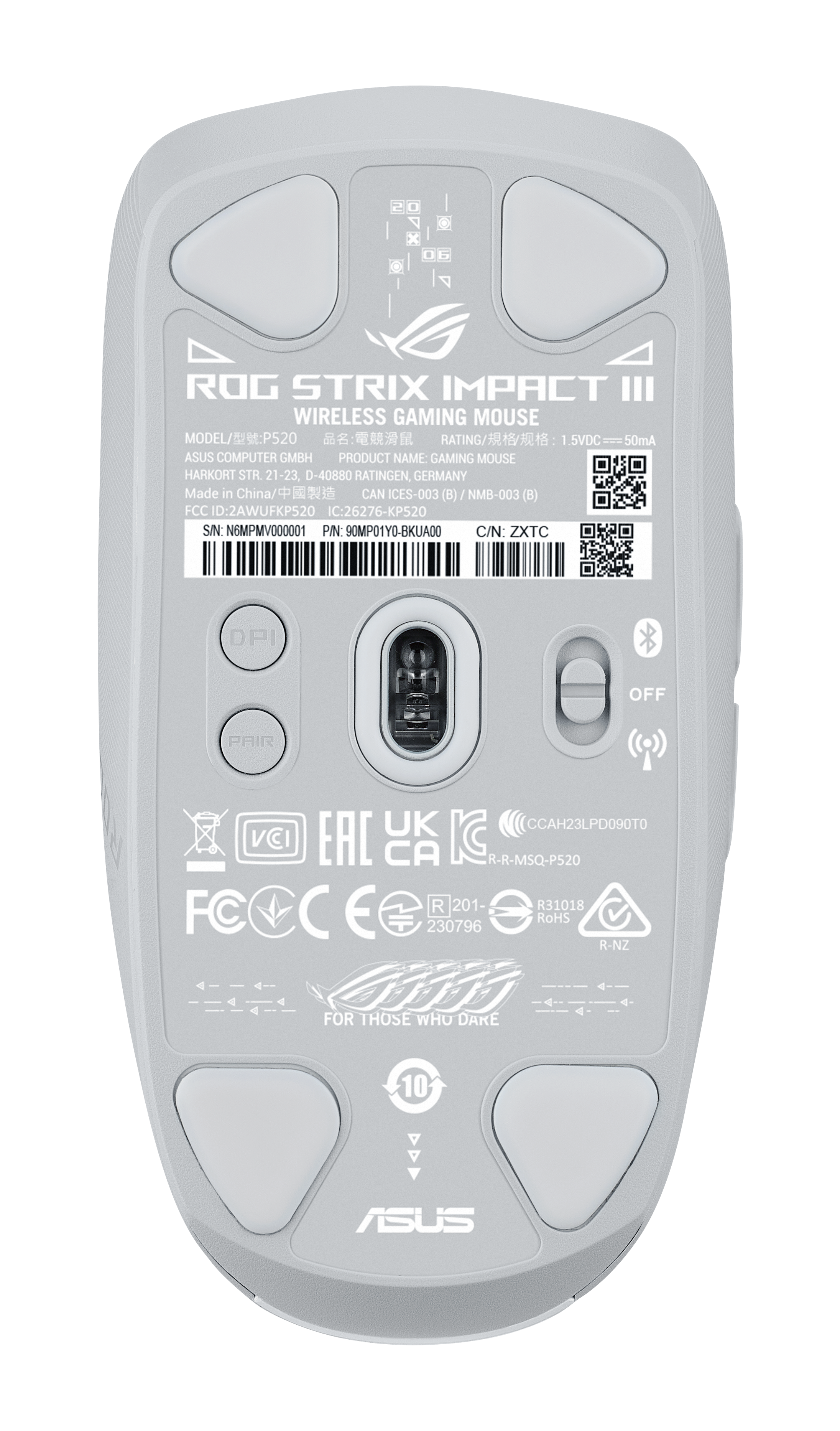 ROG Strix Impact III Wireless, Gaming-Maus