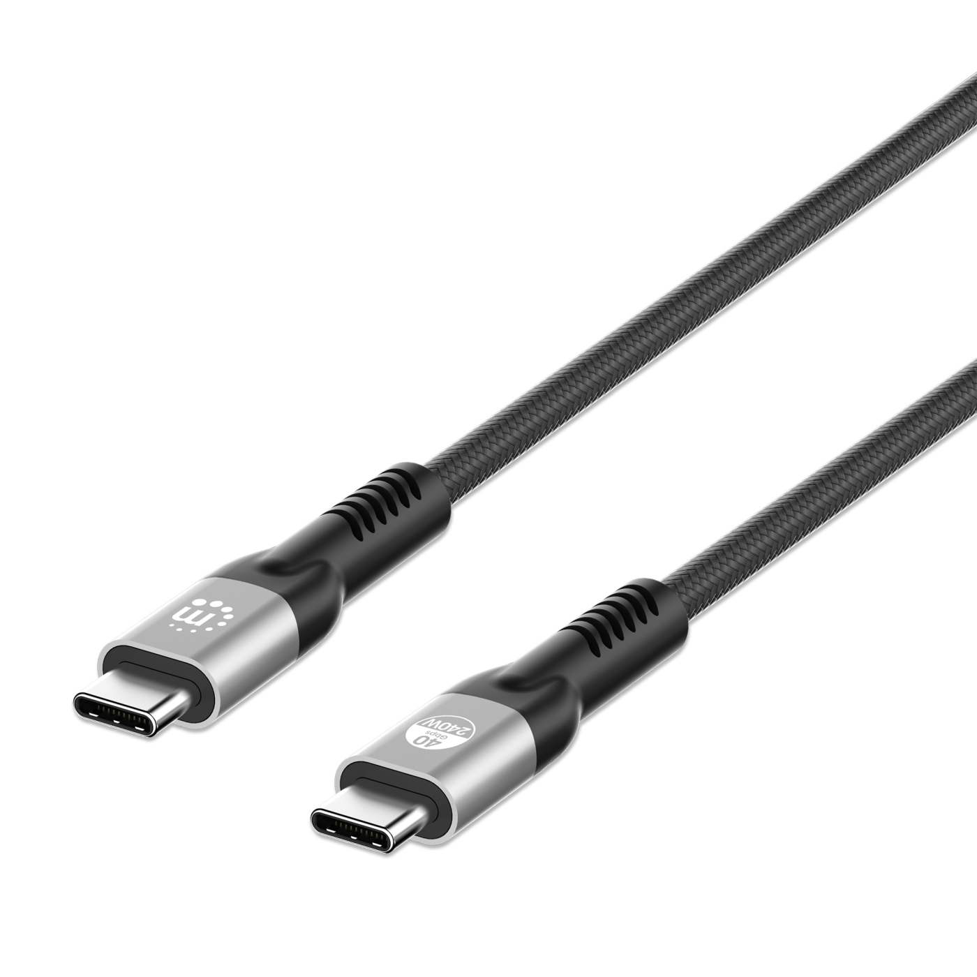 MANHATTAN USB4 Typ C40 Gbit/s 8K Video und 240W EPR Ladekabel 2 m USB4 Gen 3x2 8K60Hz Single-Display 4K60Hz Dual-Display