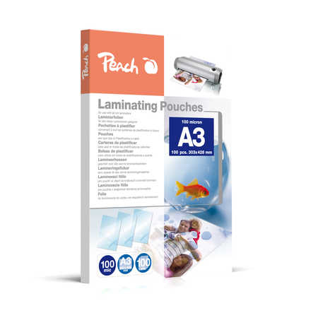 Peach Laminierfolien A3 100mic glänzend PP500-01 100PK