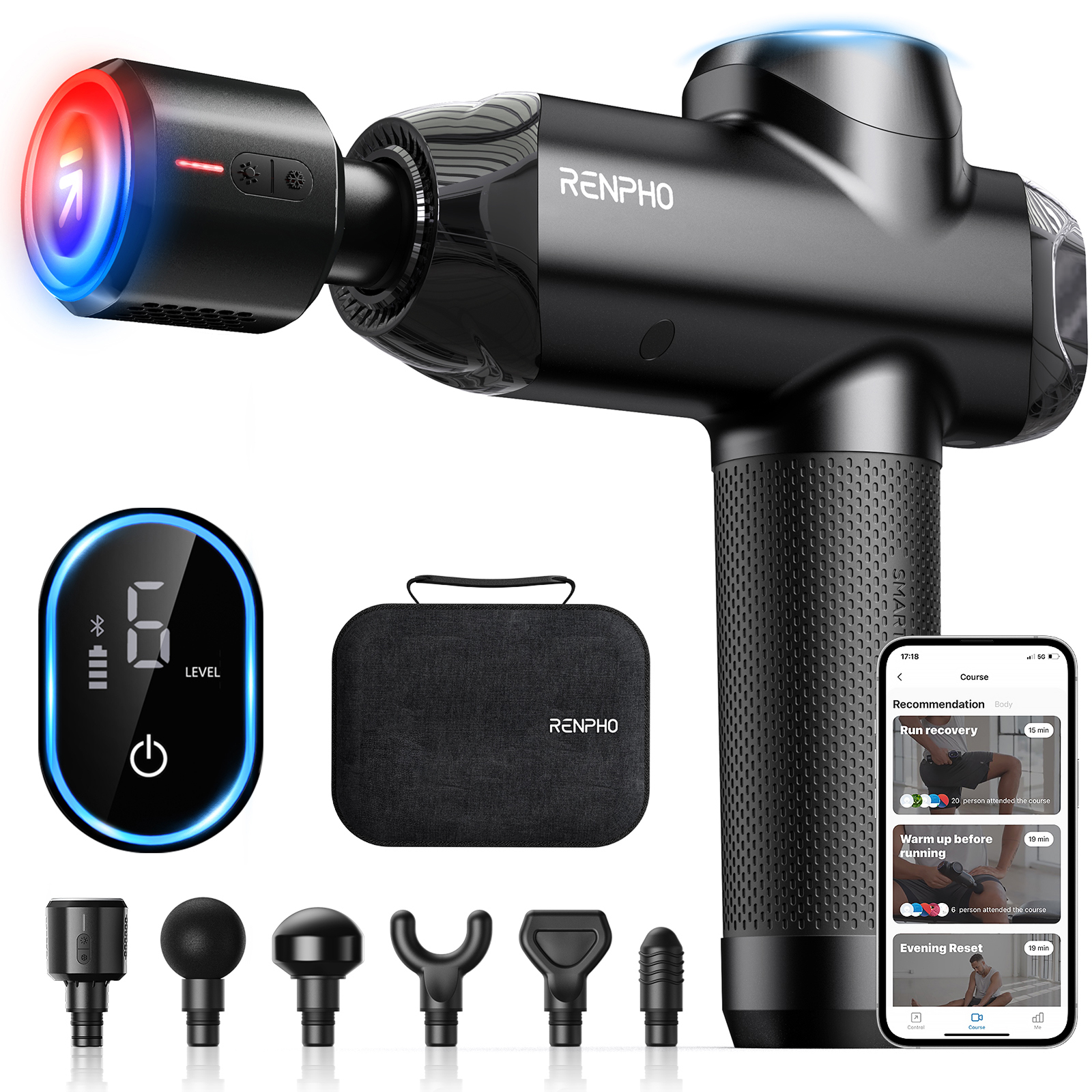 Power+ Thermacool Massage Gun, Massagegerät