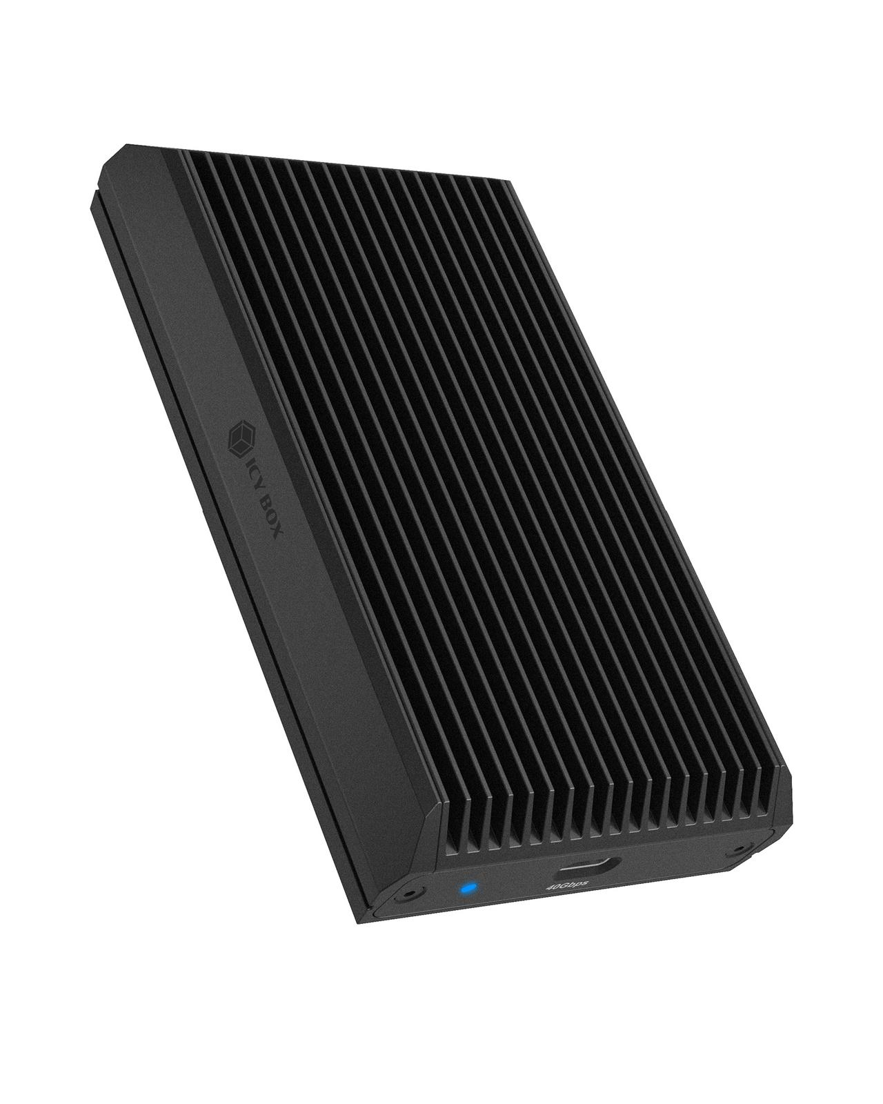 Geh. IcyBox für NVMe M.2 SSD zu Type-C USB 4