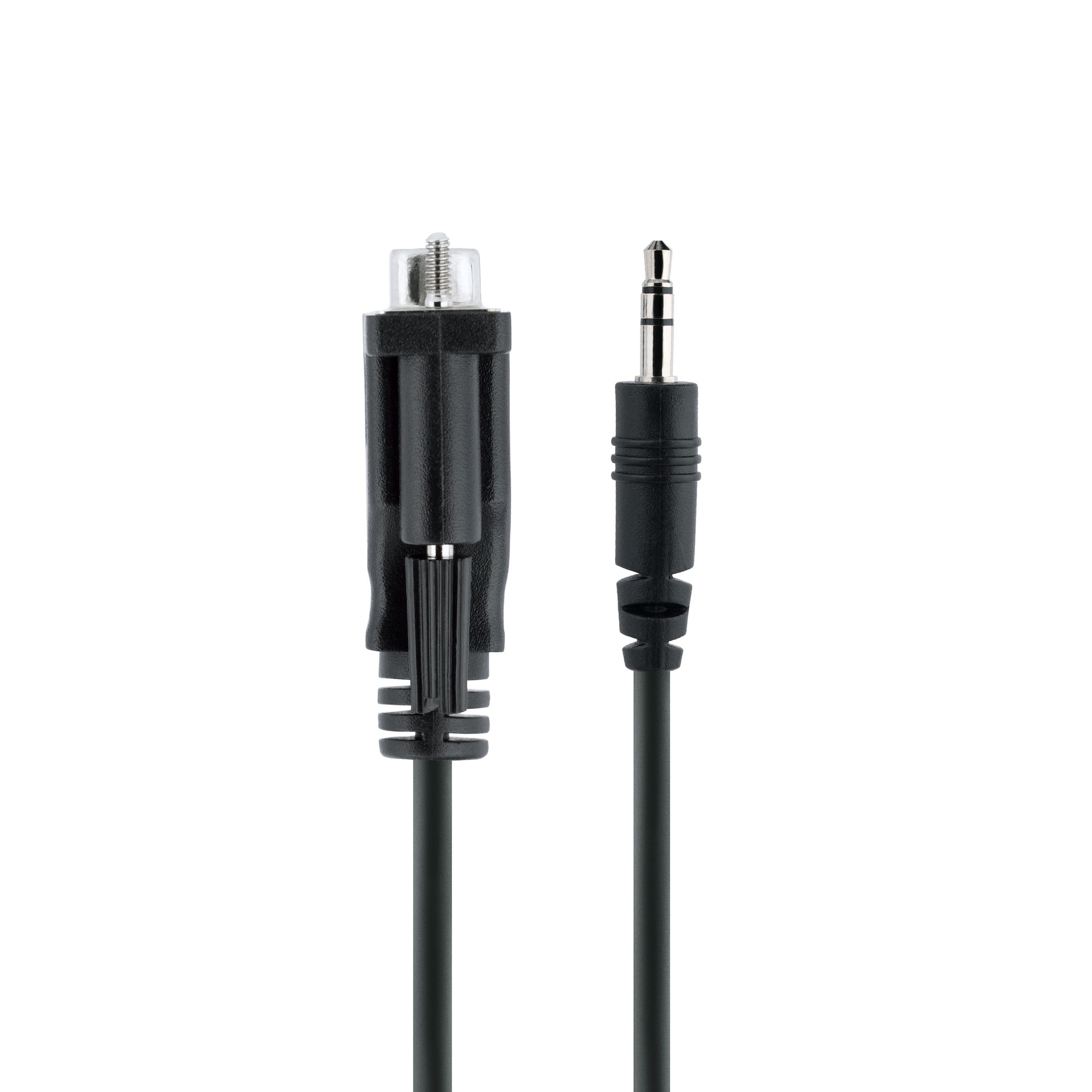 StarTech.com 1 m DB9 auf 3.5 mm Kabel Schwarz