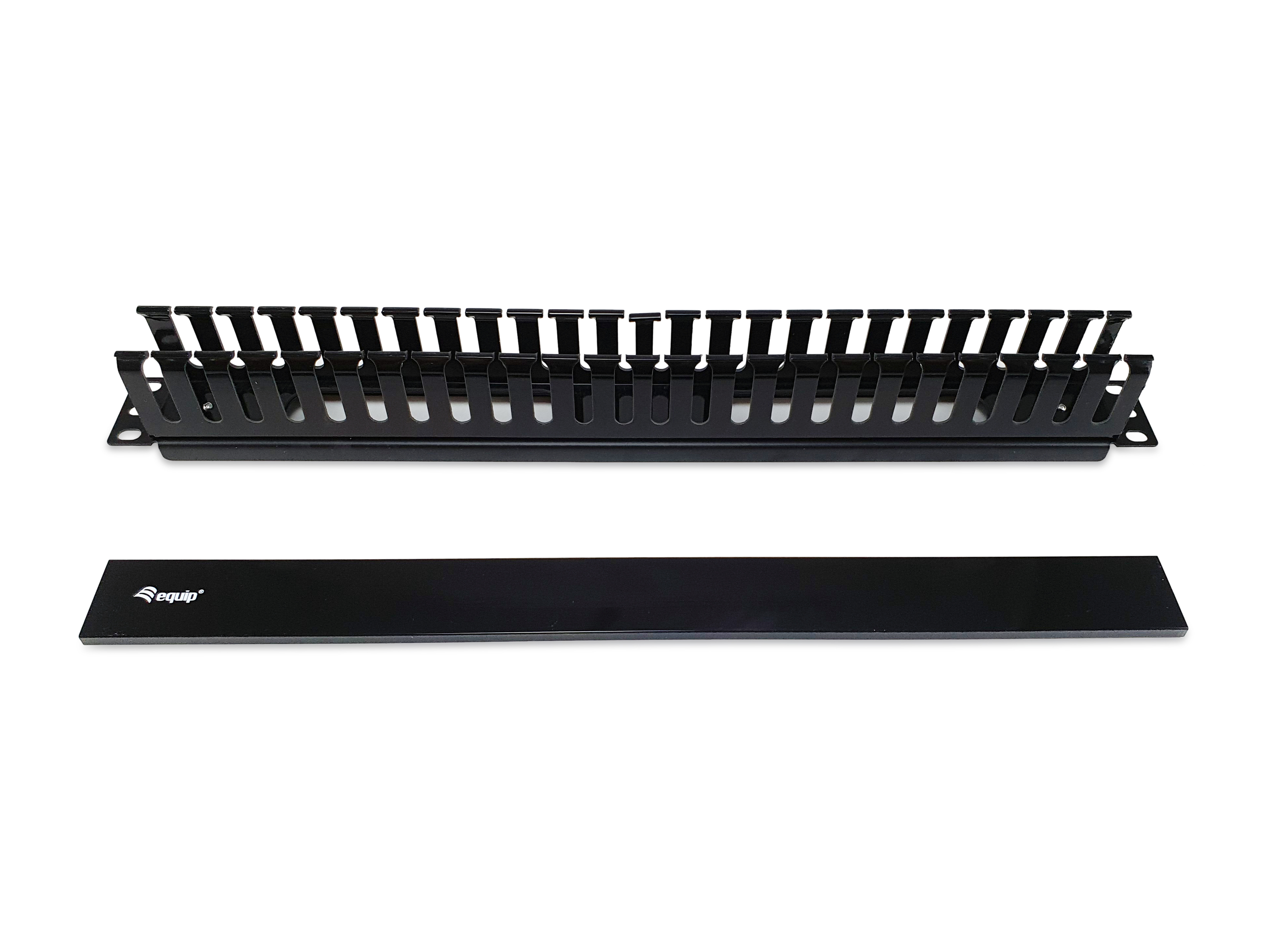 Equip 19 Kabelmanagement RW abnehm. ABS 1U RAL9005