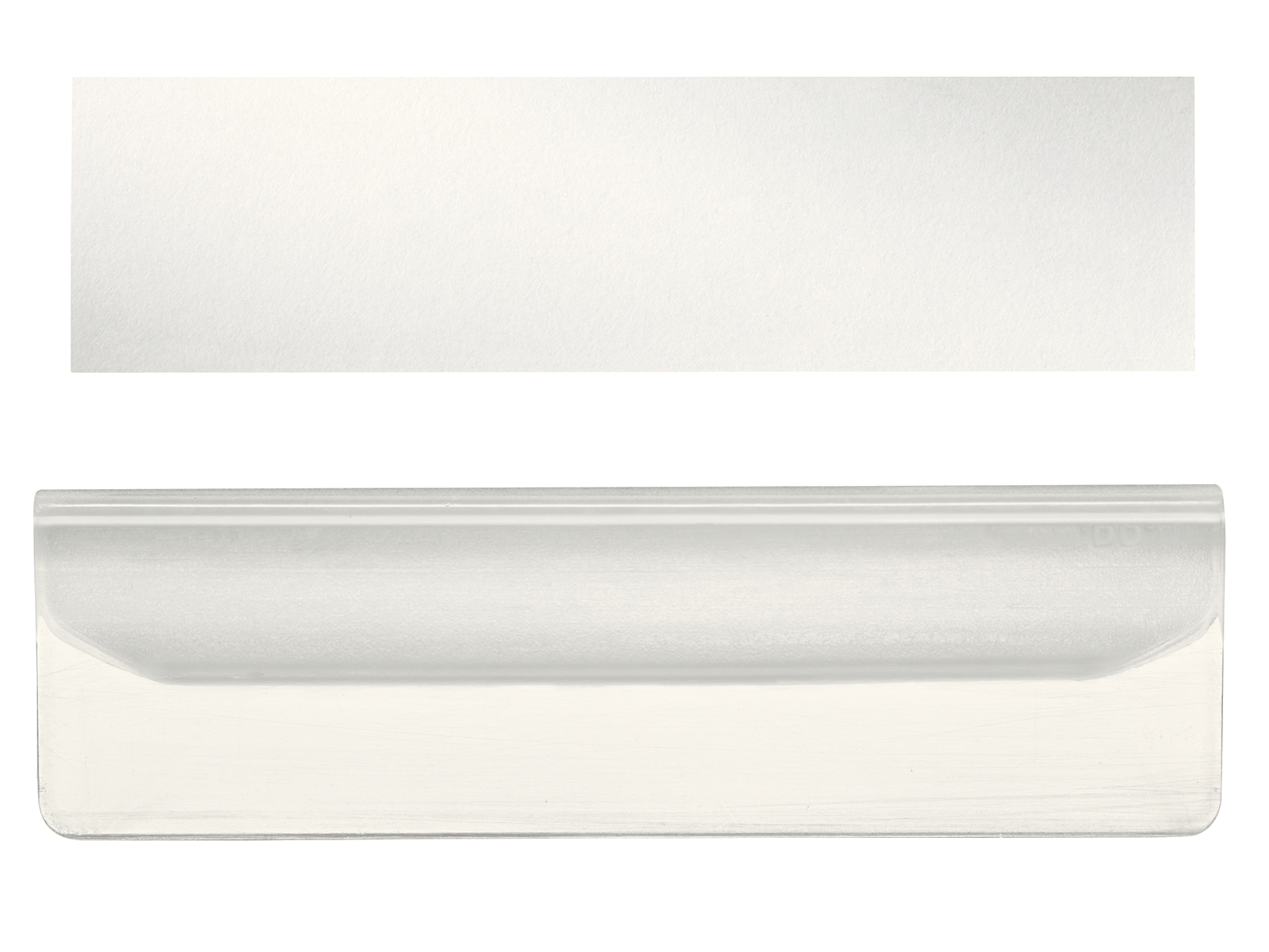 LEITZ Beschriftungsschilder mit Clip 6005 transparent, 10 St.