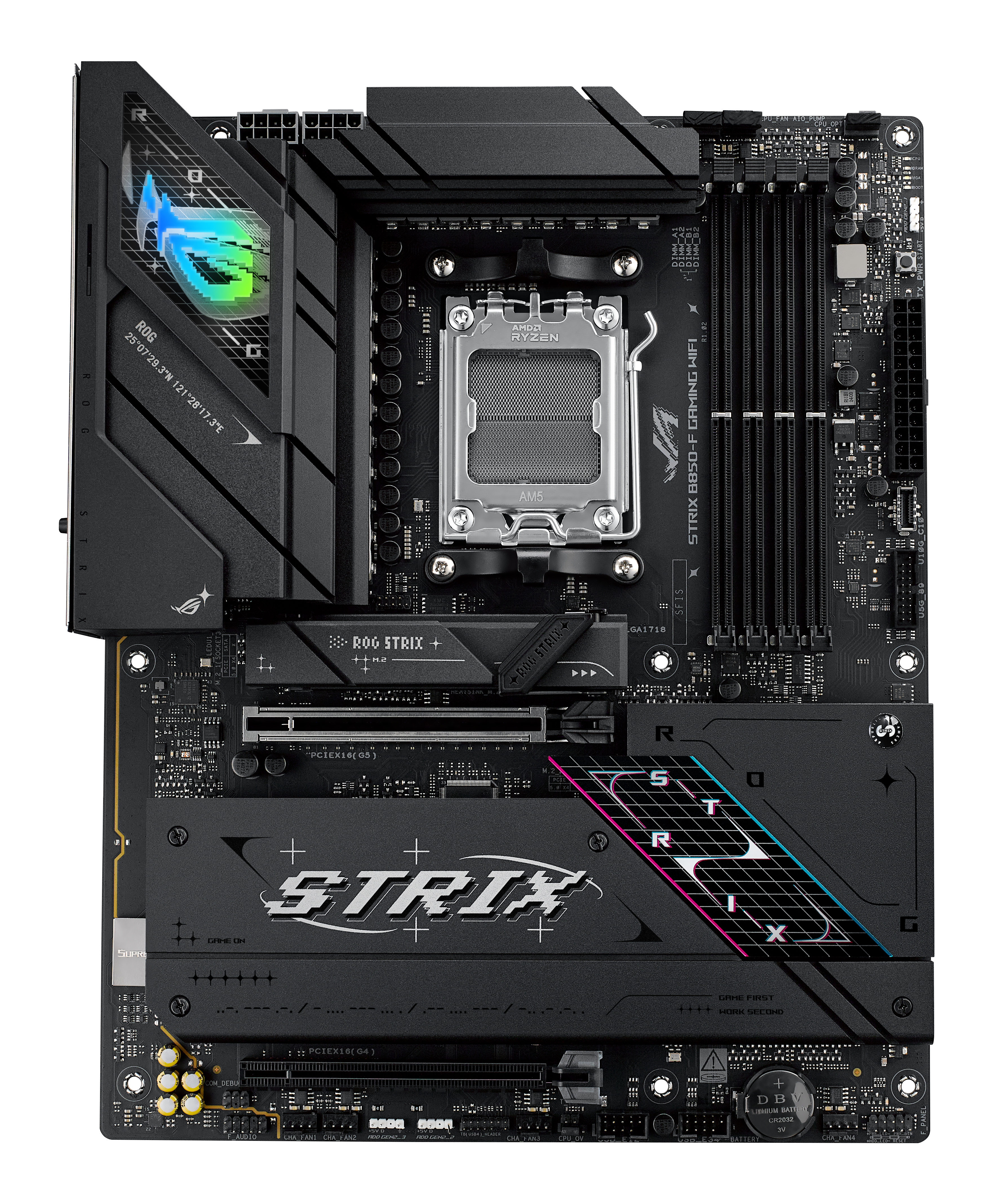 ASUS ROG STRIX B850-F GAMING WIFI AM5 DDR5 ATX MB 1xHDMI 1xDP 4xM.2 2xSATA