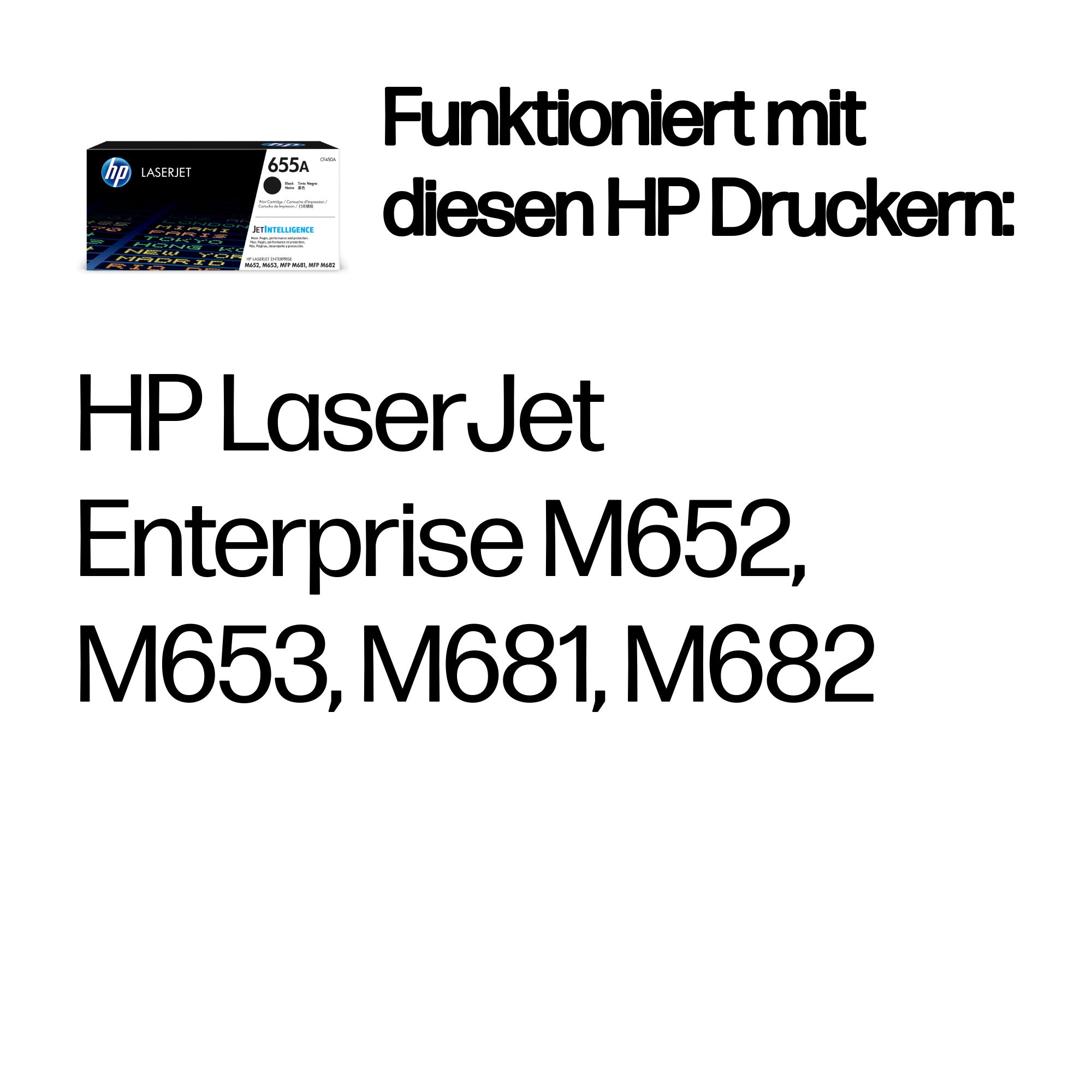 HP 655A Schwarz LaserJet Tonerpatrone