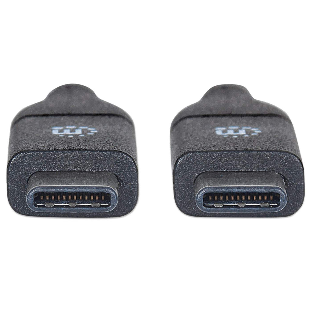 MANHATTAN USB 3.1 Typ C Gen2 Kabel 0,5m Typ C-Stecker auf Typ C-Stecker 10 Gbit/s schwarz