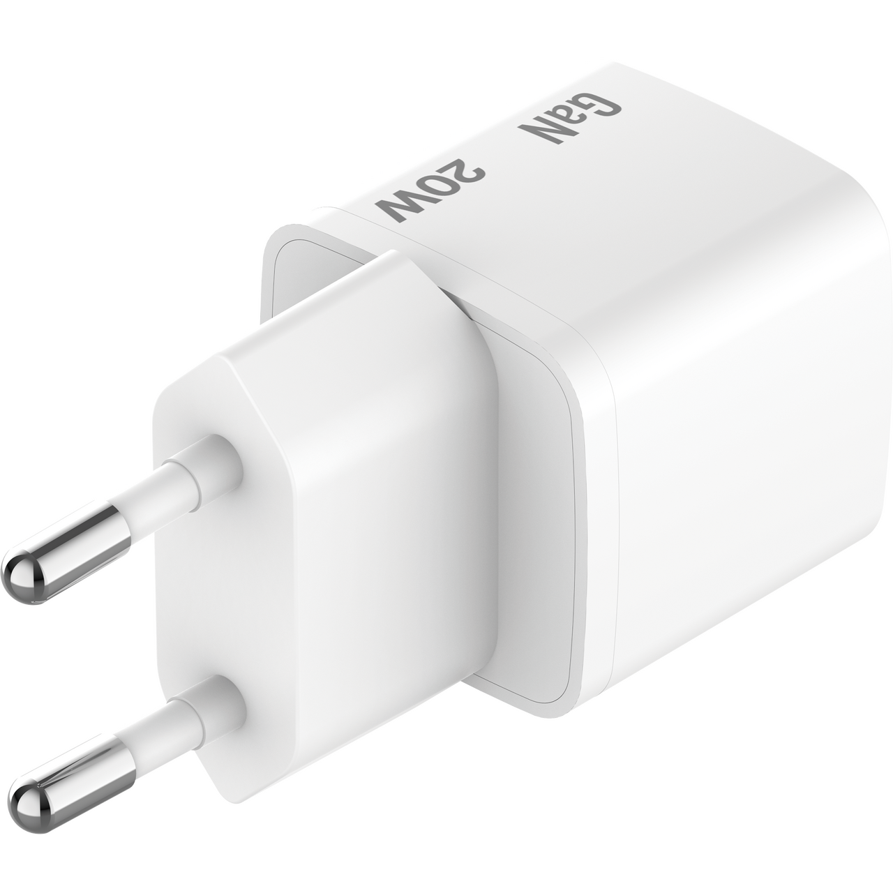 Verbatim Mini GaN Charger 20W EU with 1m USB-C to USB-C cab.