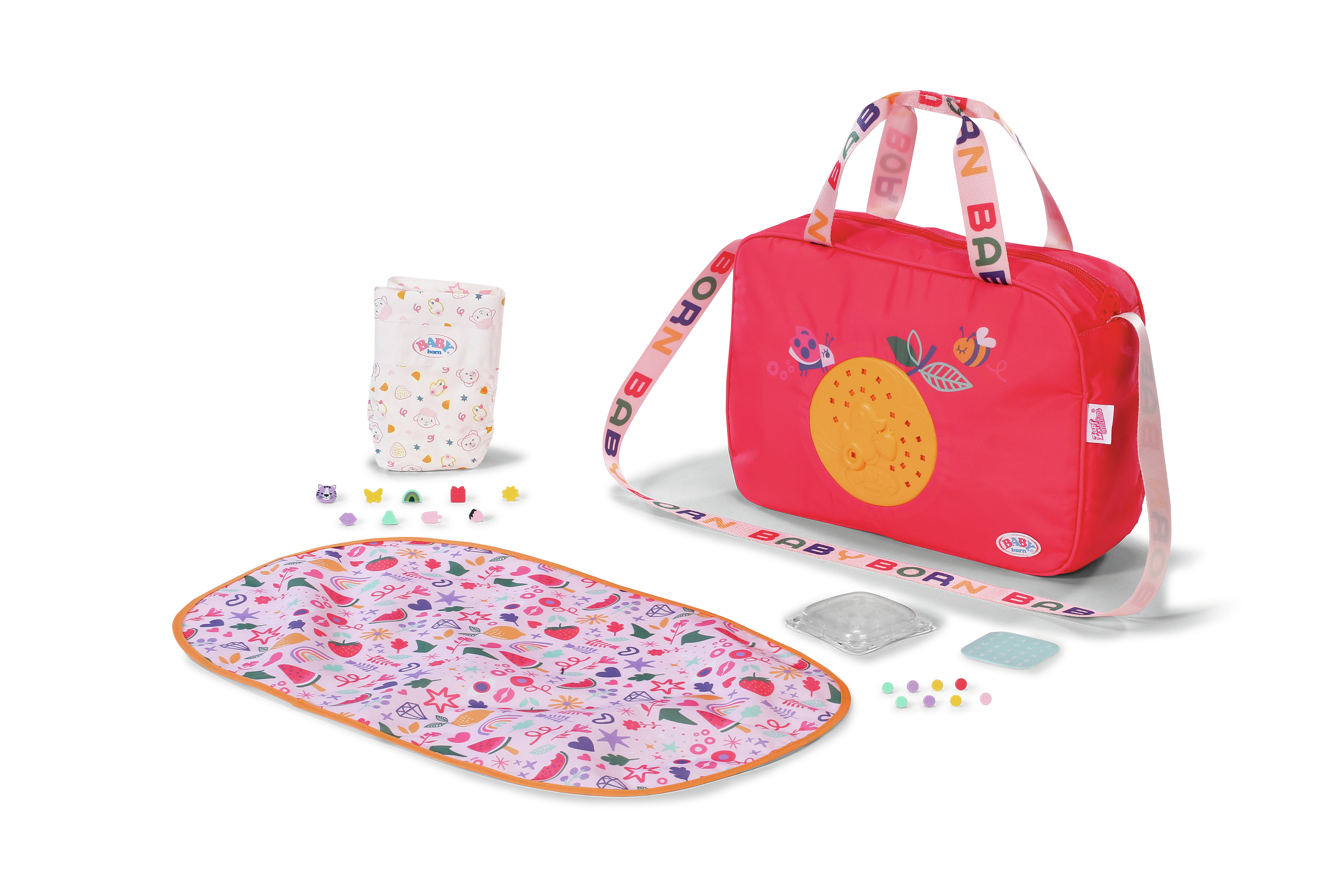 BABY born® Pinplay Wickeltasche, Puppenzubehör