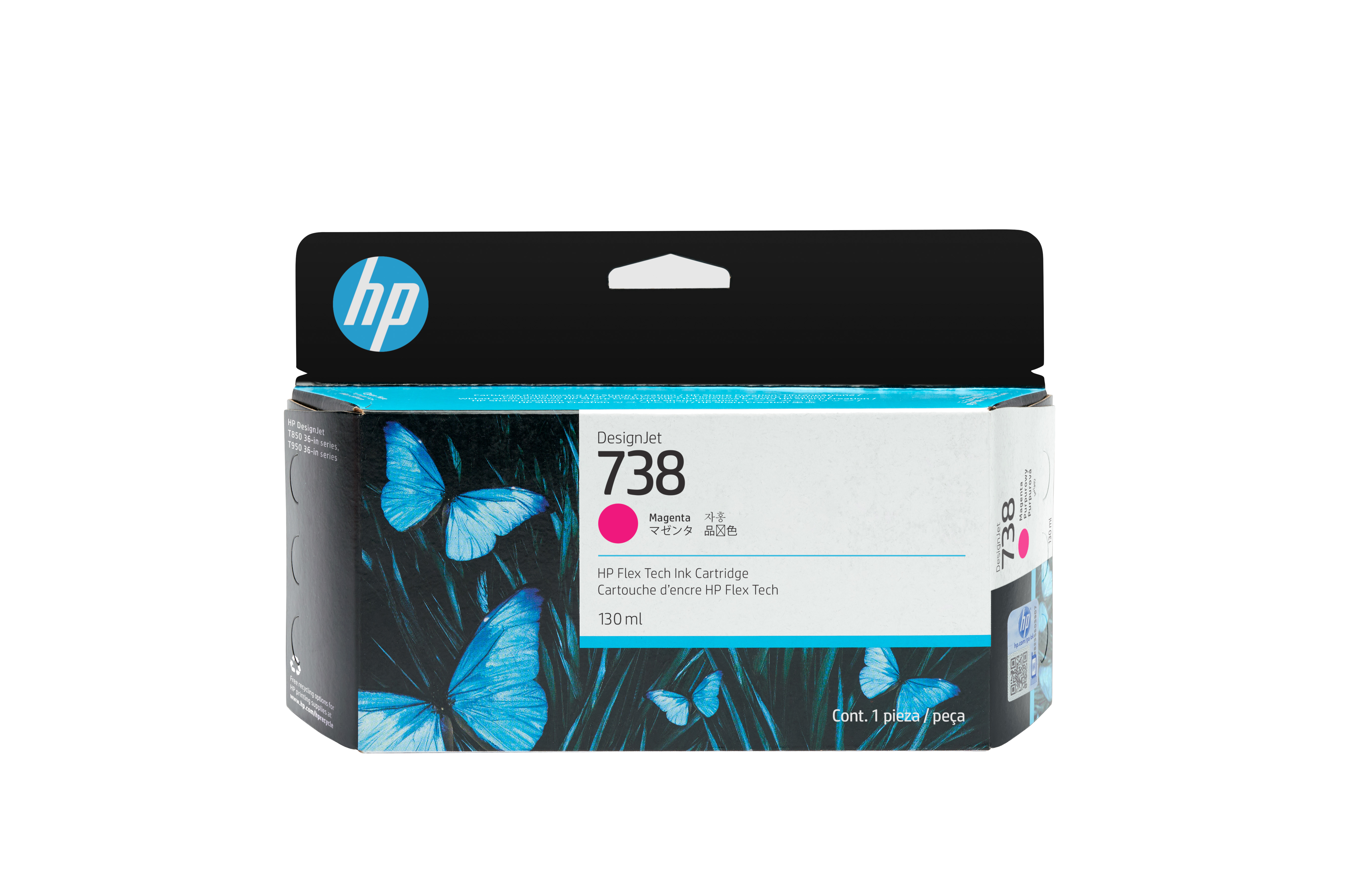 HP 738(498N6A) magenta Druckerpatrone