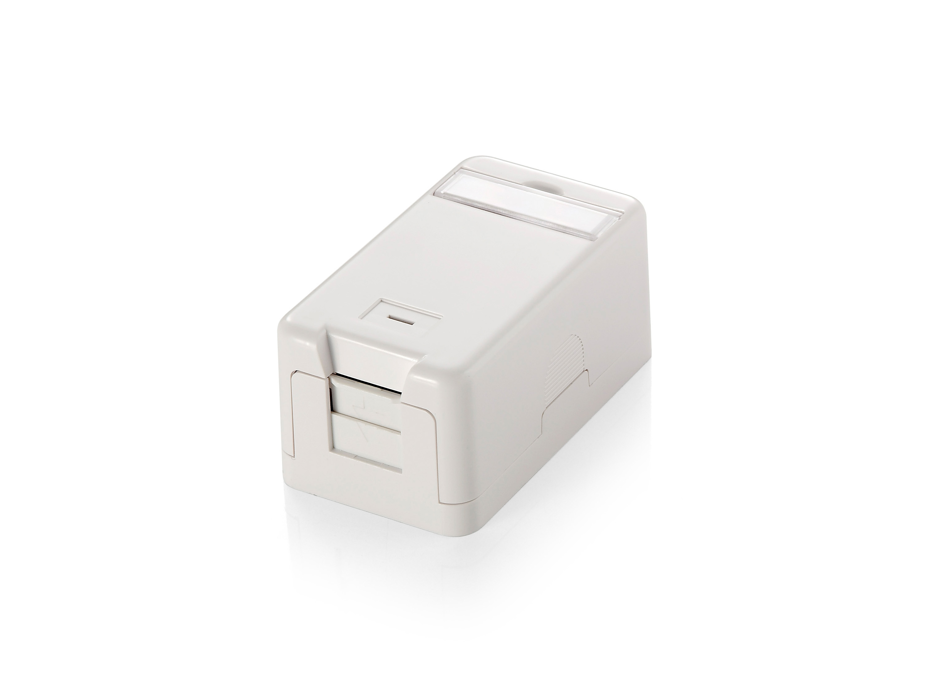 Equip Aufputzdose 1-Port Keystone ungeschirmt weiß Polybeutel