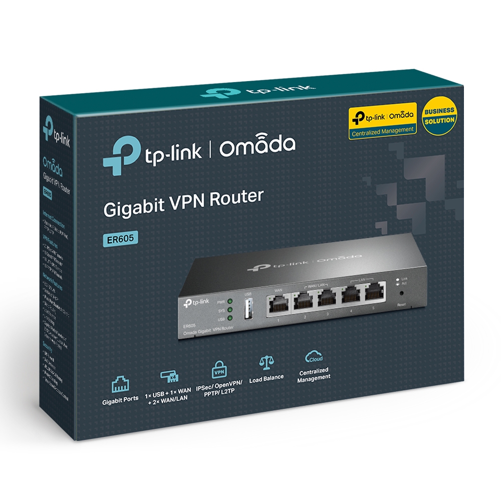 TP-Link Omada WL-Router ER605 Gigabit Multi-WAN Router