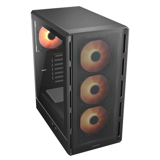COUGAR Gehäuse Midi-Tower Airface Pure PRO, ARGB, Schwarz