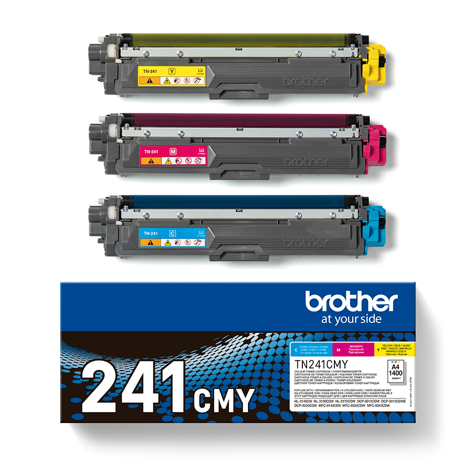 TN-241CMY TONER MULTIPACK 1400P 70CDW/MFC9140CDN/9330CDW/40CDW