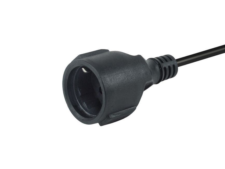 Equip Stromkabel CEE 7/7->CEE 7/3 St/Bu schwarz 10.00m