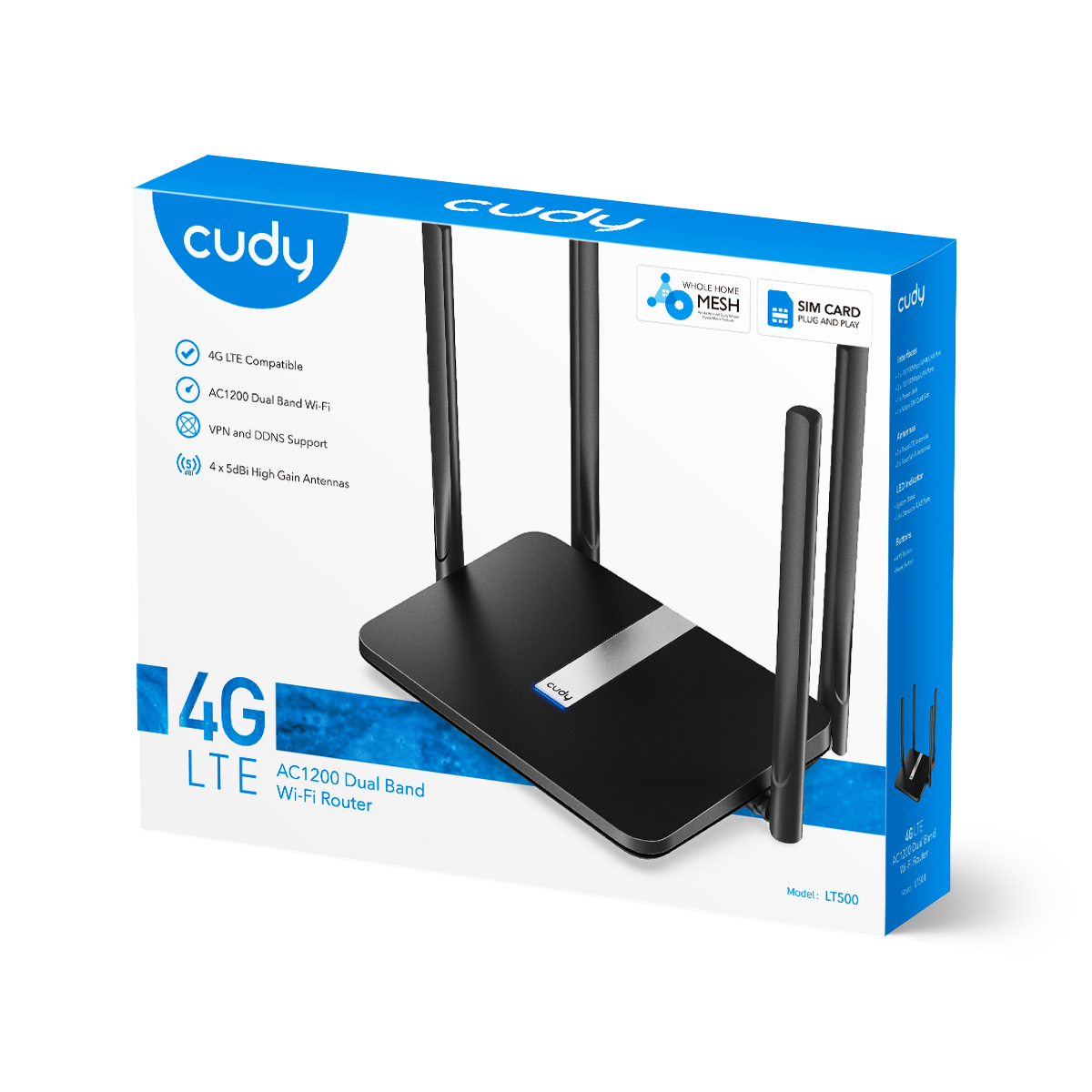 Cudy LT500 Wi-Fi Mesh 4G LTE Cat4 Router
