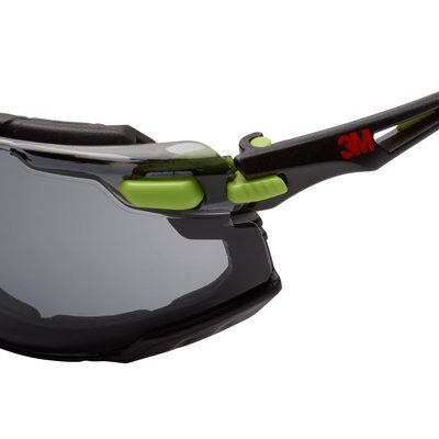 3M Schutzbrille Solus™ 1000, Scotchgard™ Protector lime, schwarz, 1 St.
