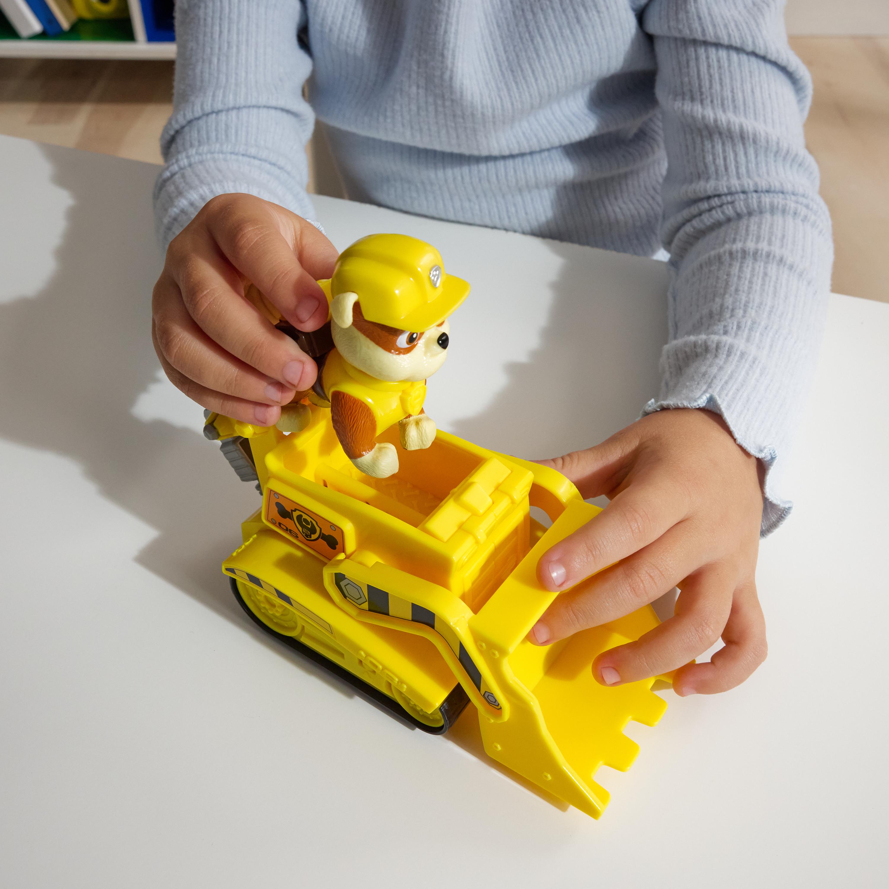 Paw Patrol - Baufahrzeug mit Rubble Spielfigur, Spielfahrzeug